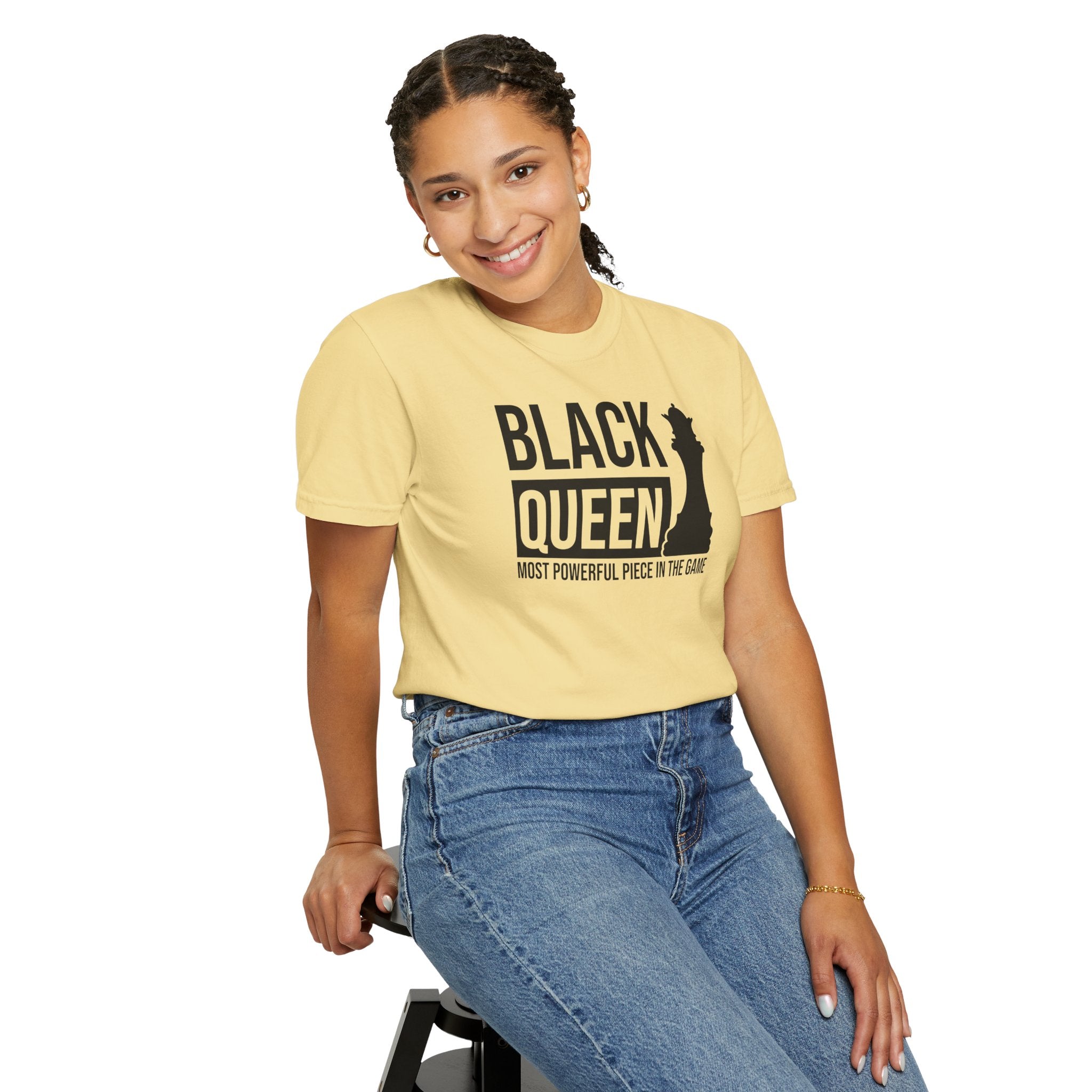 Black Queen T-Shirt — "Most Powerful Piece in the Game" Chess-Inspired Tee