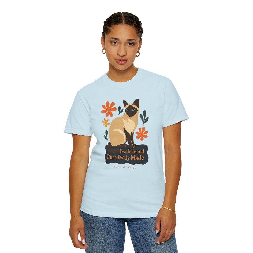 Fearfully and Purr-fectly Made™ Siamese Cat Tee