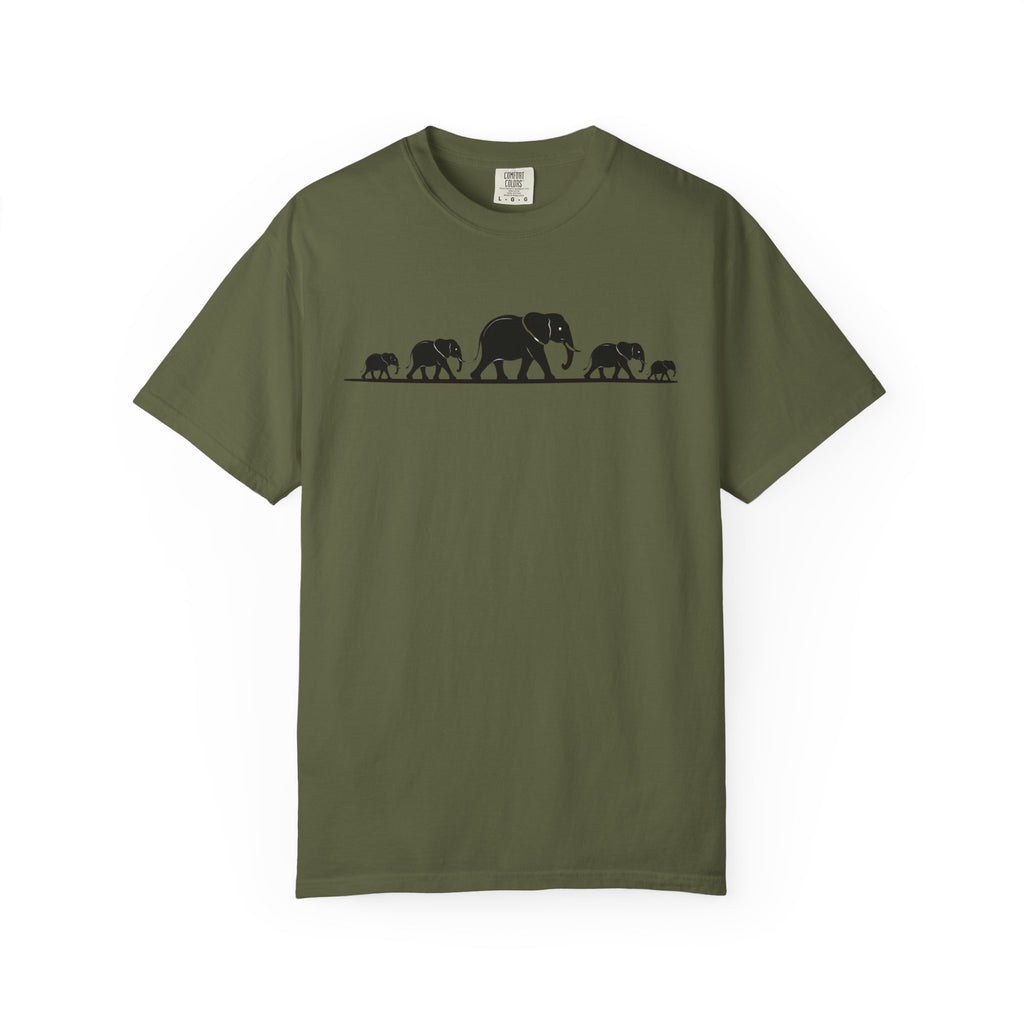 Walking Elephants silhouettes