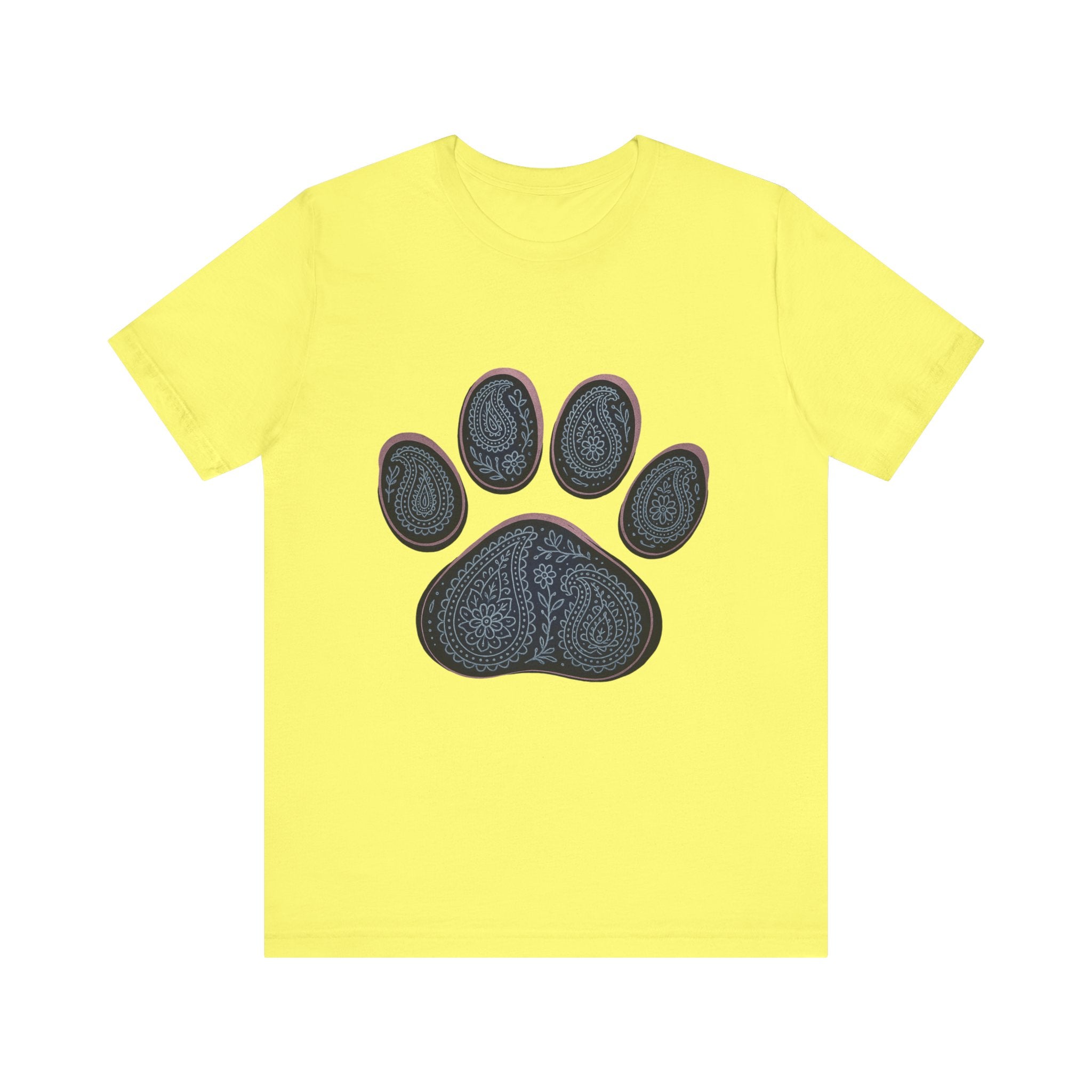 Blue Paisley Paw  Tee