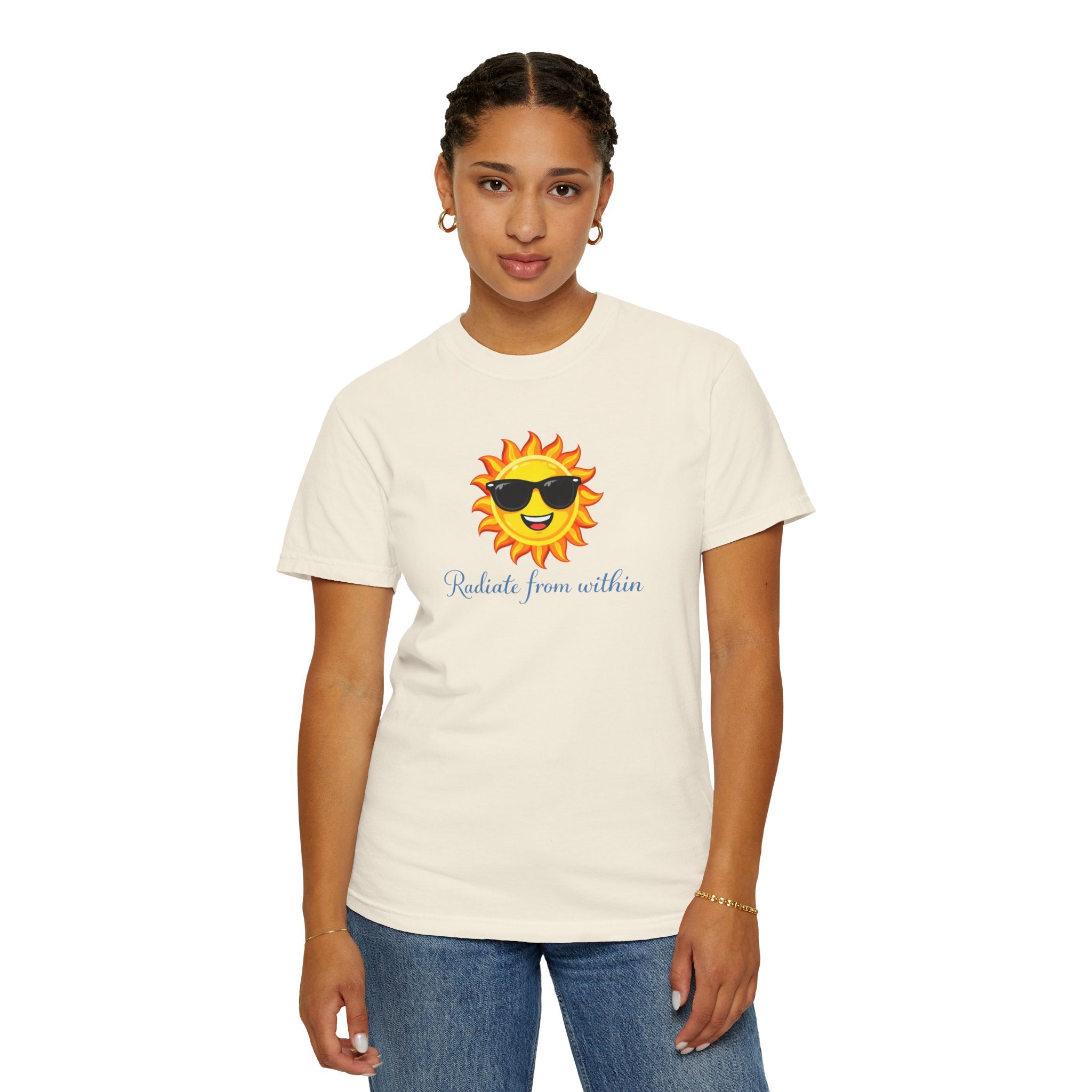 Radiate From Within T-Shirt — Smiling Sun Graphic Tee – The C Edit