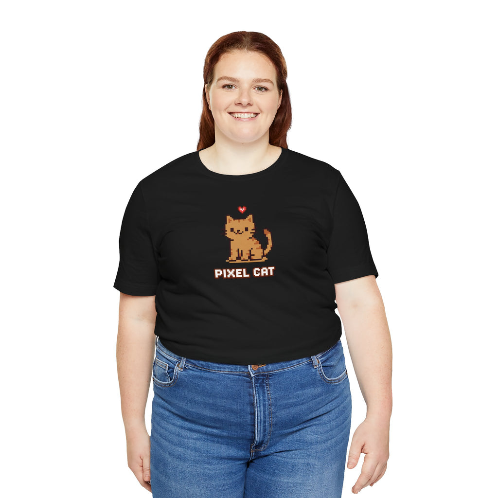 Pixel Cat T‑Shirt — Retro 8‑Bit Kitty Graphic Tee