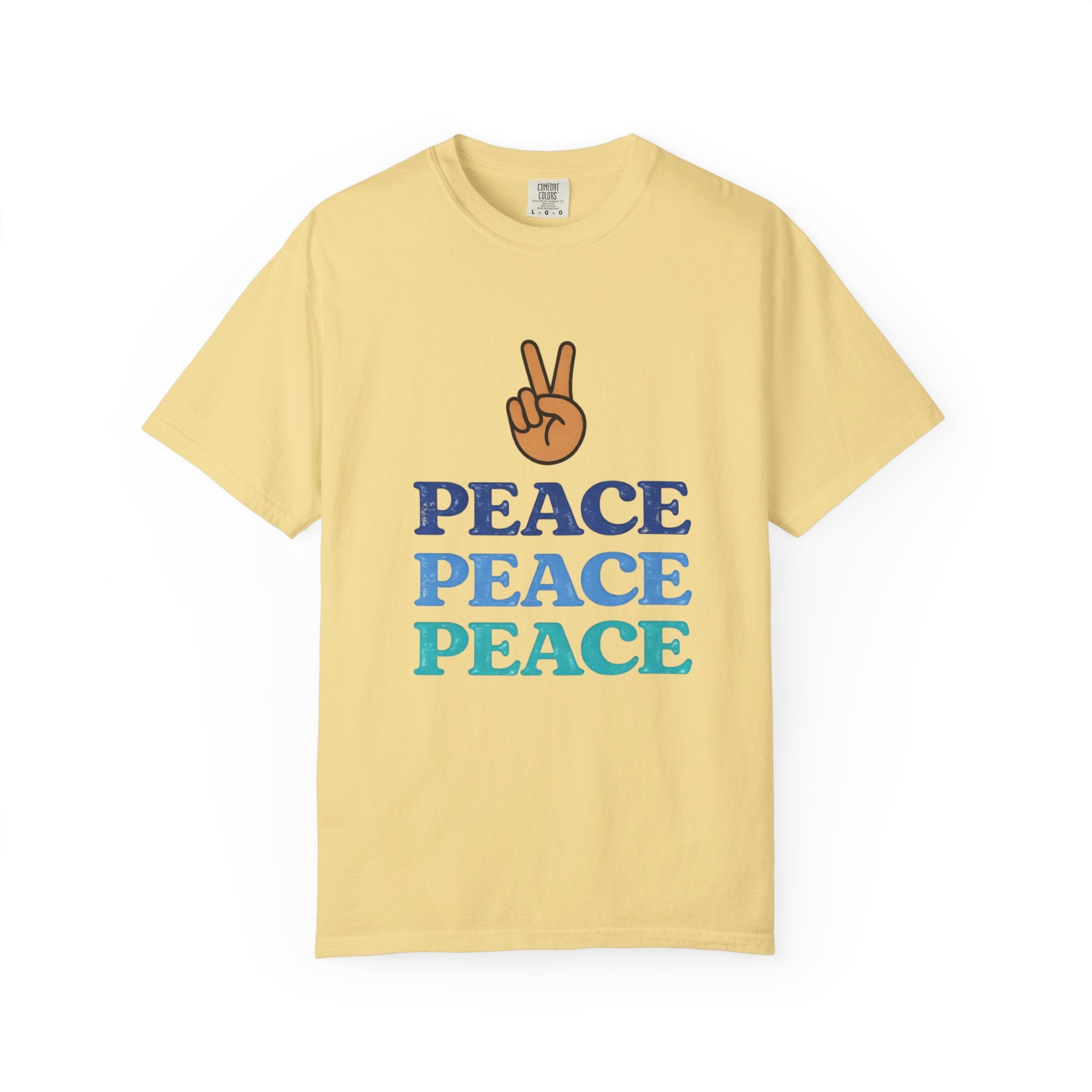 Peace Peace Peace T-Shirt — Retro Peace Sign Graphic Tee