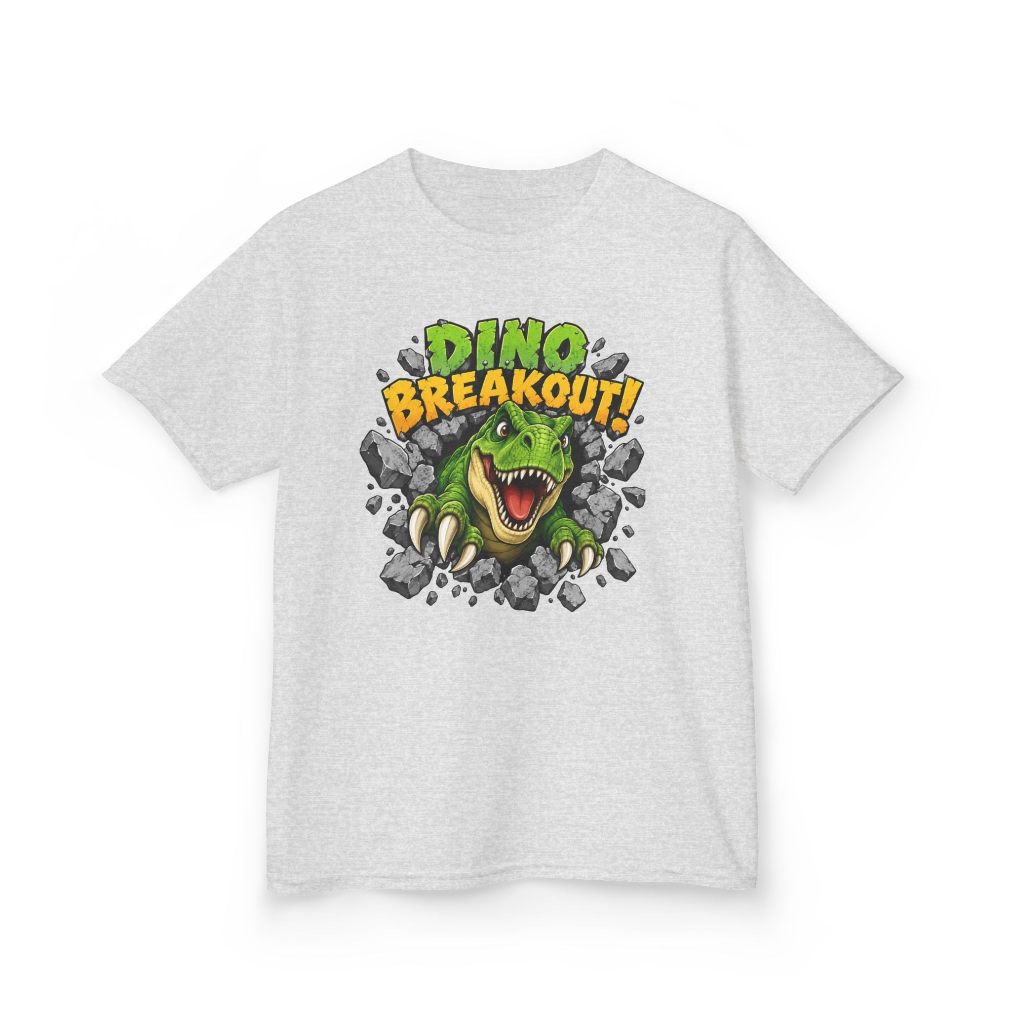Dino Breakout Kids T-Shirt | T-Rex Dinosaur Graphic Tee
