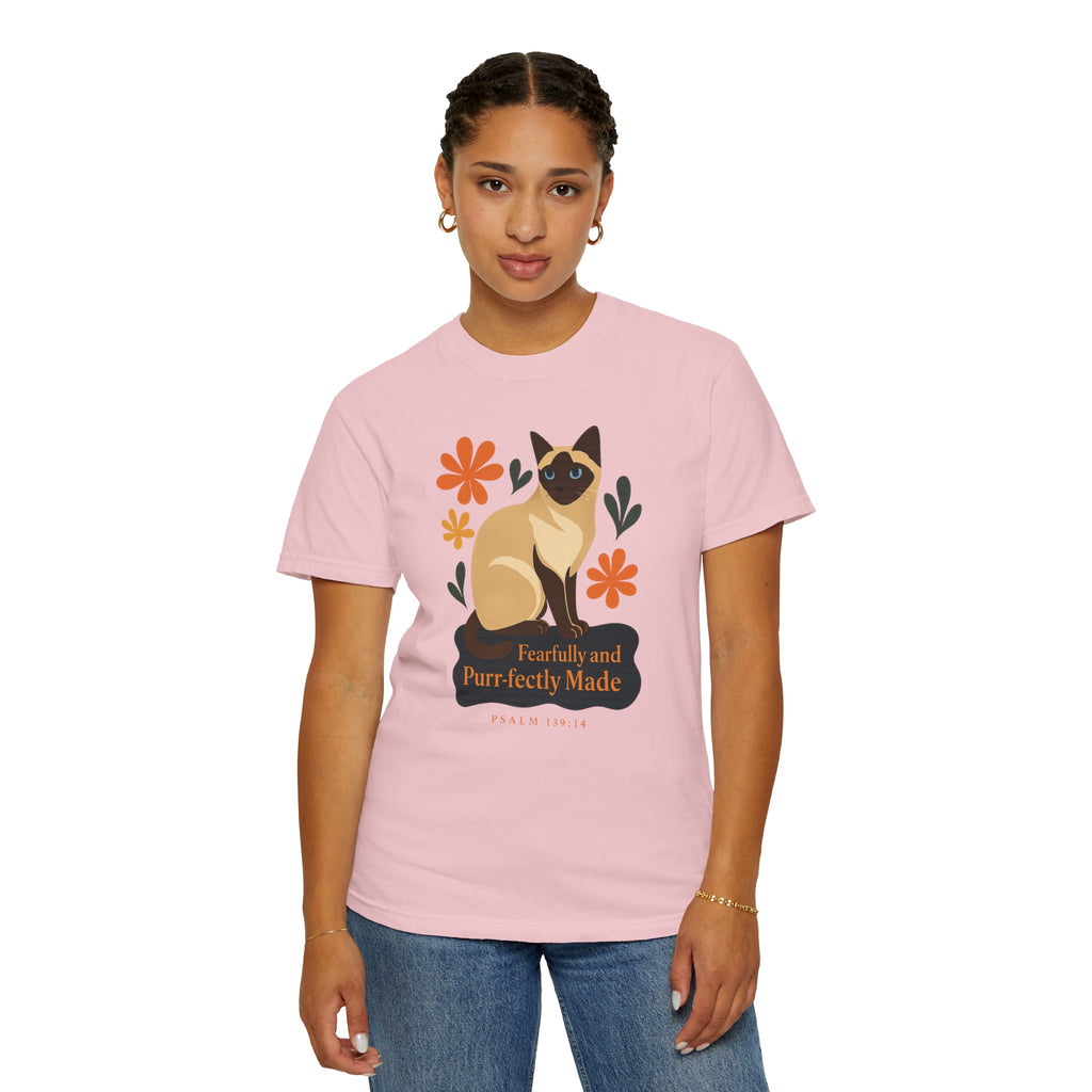 Fearfully and Purr-fectly Made™ Siamese Cat Tee