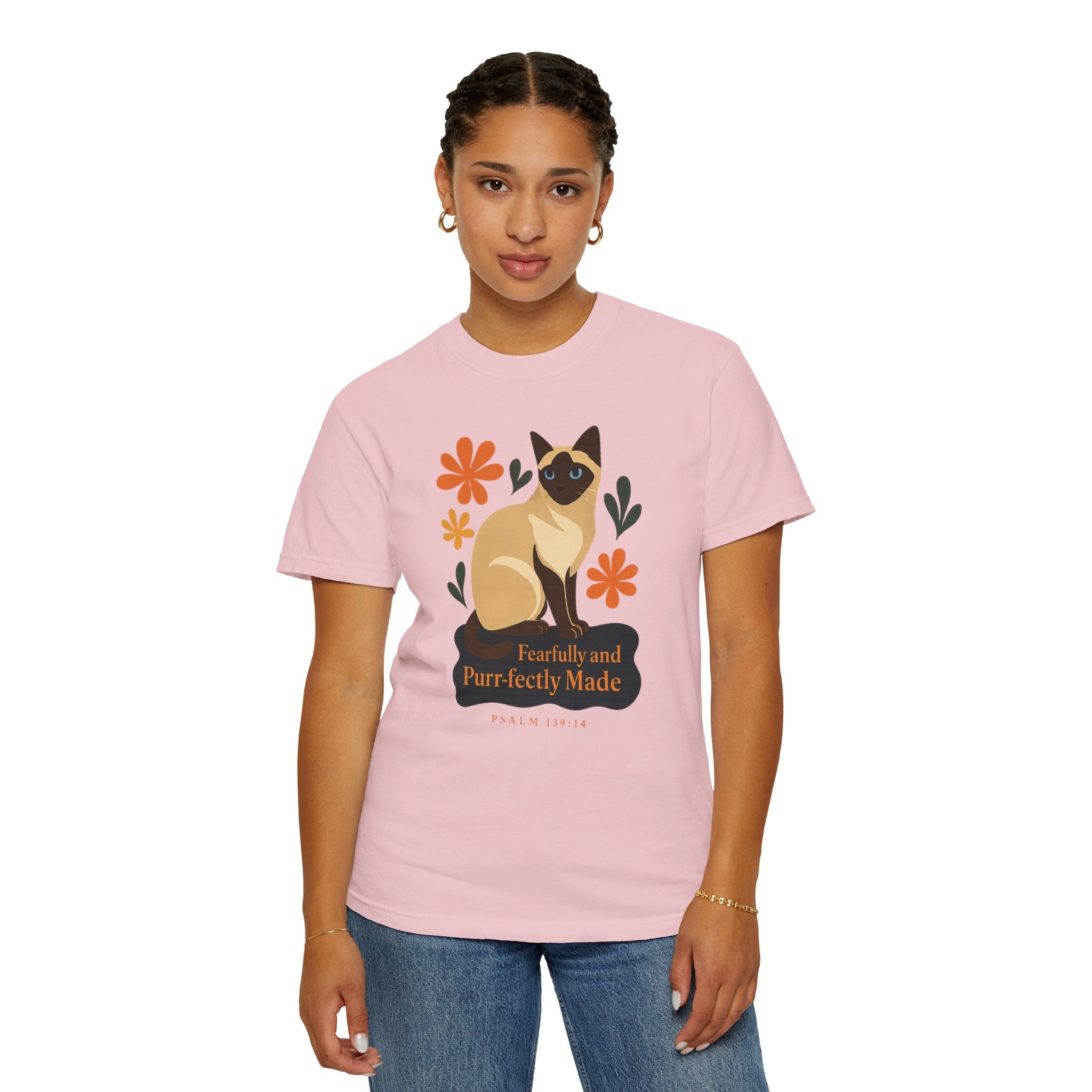Fearfully and Purr-fectly Made™ Siamese Cat Tee