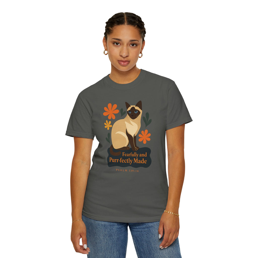 Fearfully and Purr-fectly Made™ Siamese Cat Tee