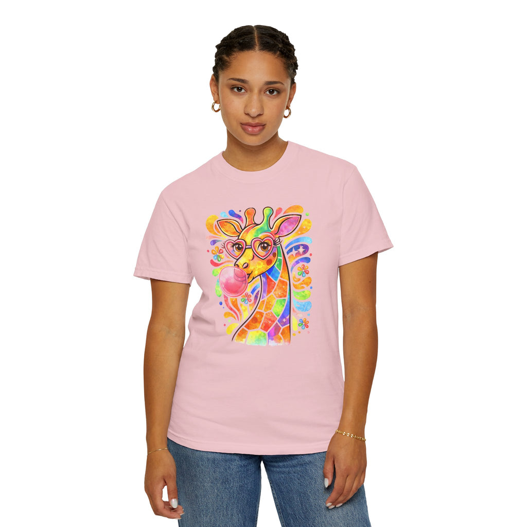 Colorful Bubblegum Giraffe T-Shirt