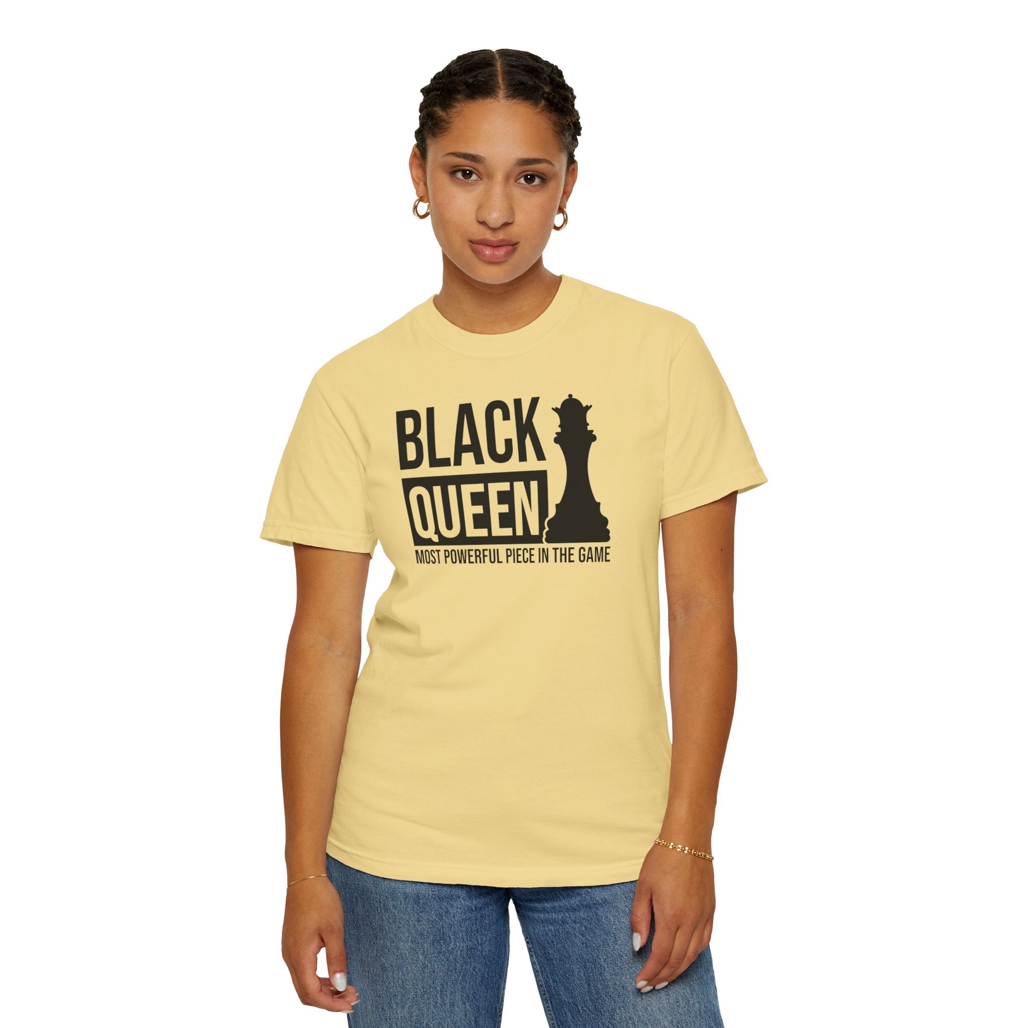 Black Queen T-Shirt — "Most Powerful Piece in the Game" Chess-Inspired Tee