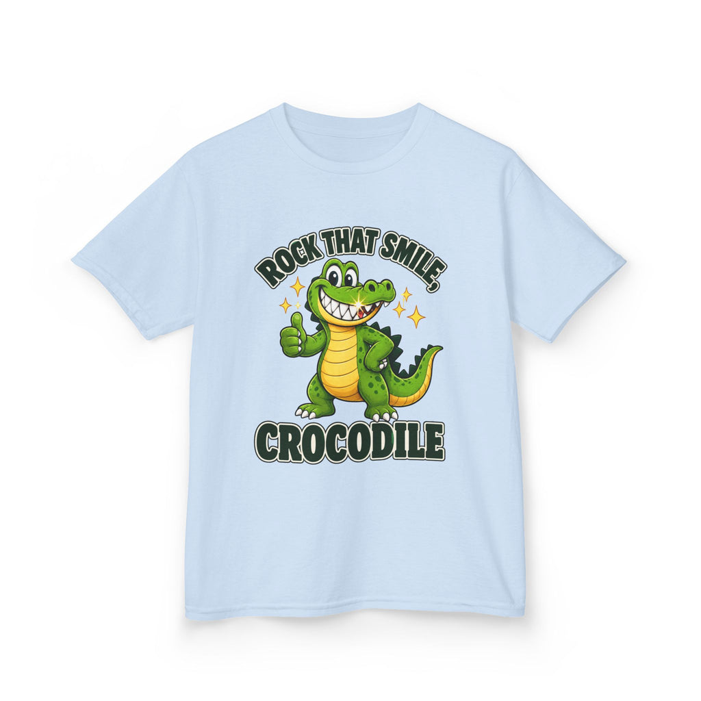 Rock That Smile Crocodile Kids’ Tee – Fun Smiling Crocodile Shirt