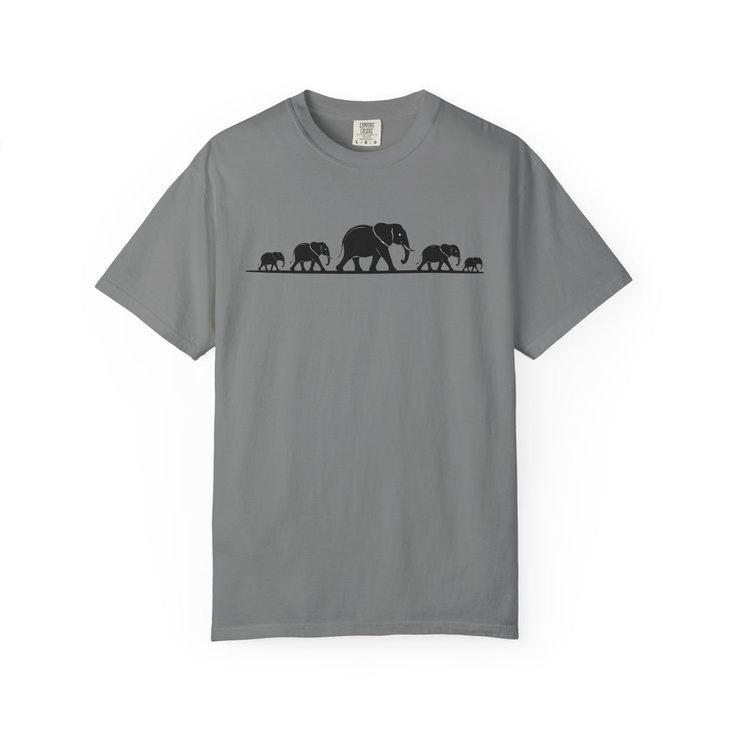 Walking Elephants silhouettes