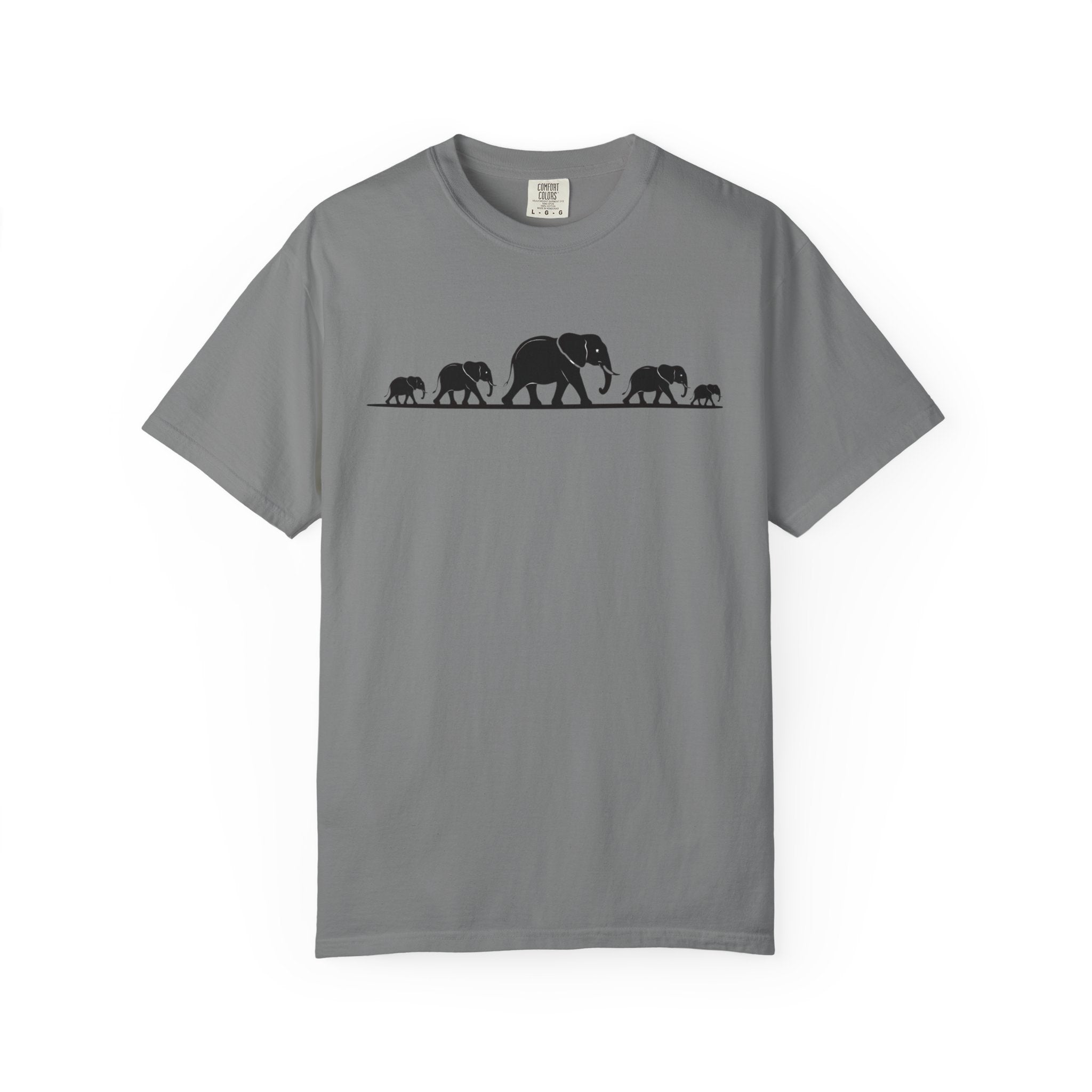 Walking Elephants silhouettes