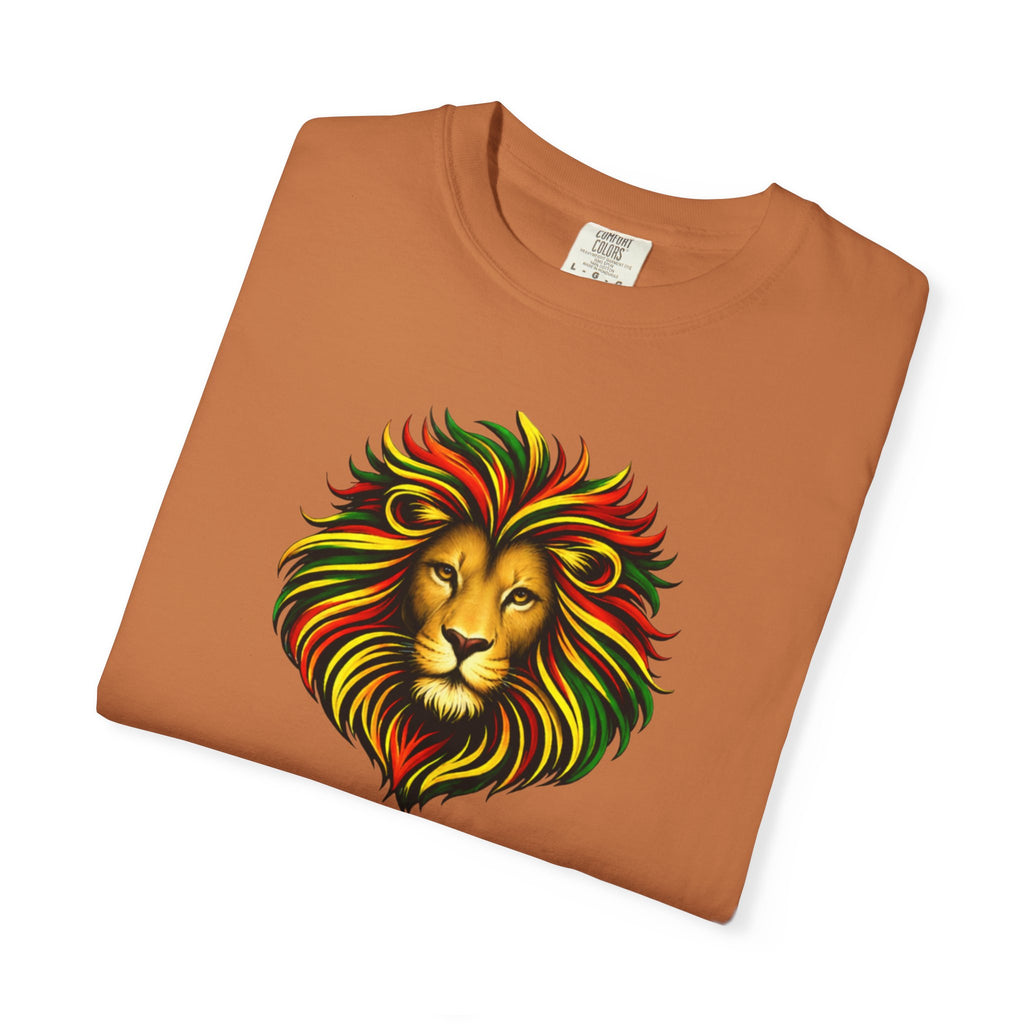 Lion T-Shirt — "The Lion Shows Up Exactly As He Thinks He Is" BLACK COLLECTION