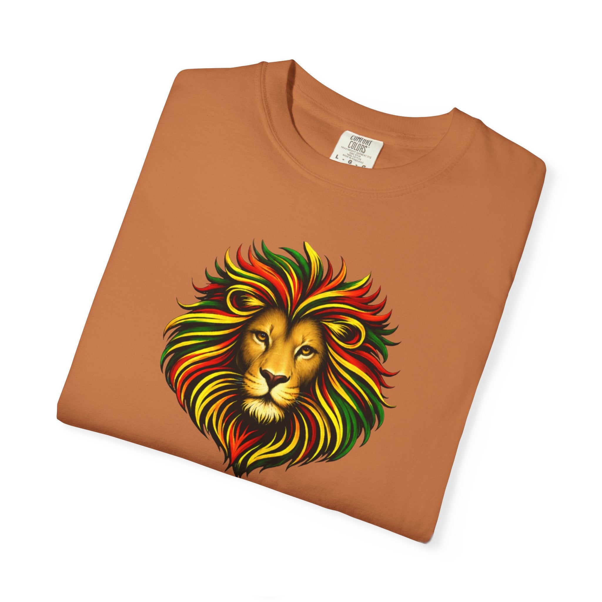 Lion T-Shirt — "The Lion Shows Up Exactly As He Thinks He Is" BLACK COLLECTION