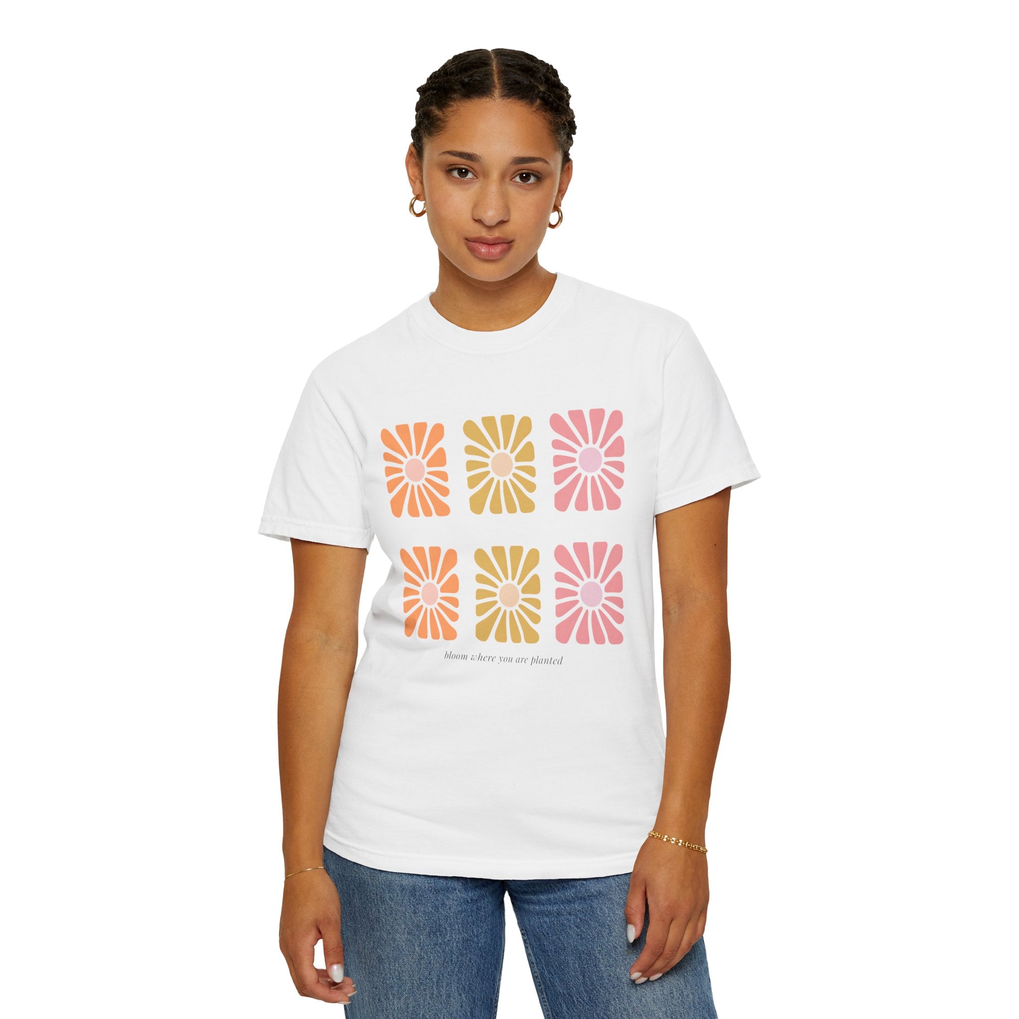 Retro Daisy Graphic T-Shirt — "Bloom in Your Own Power"