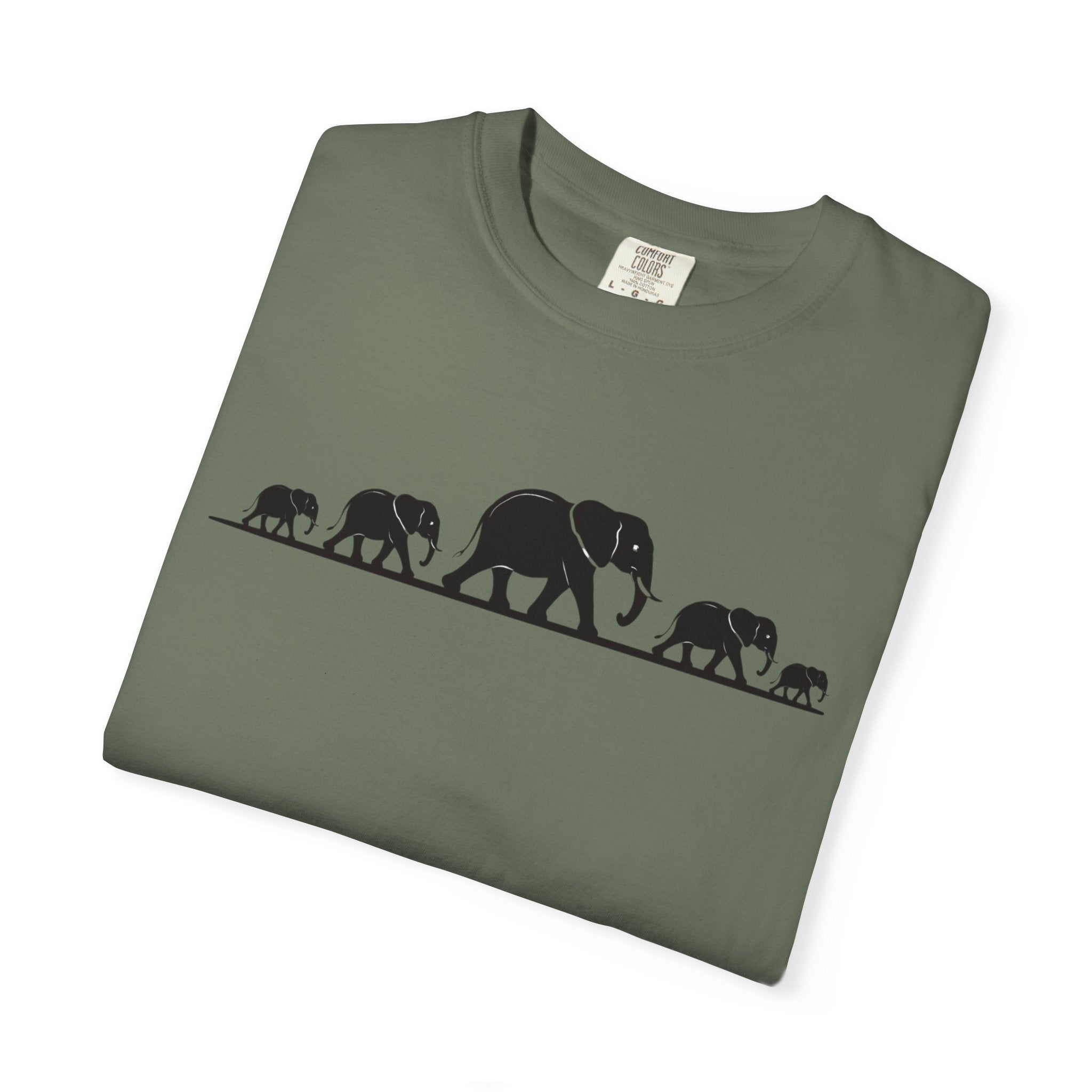 Walking Elephants silhouettes