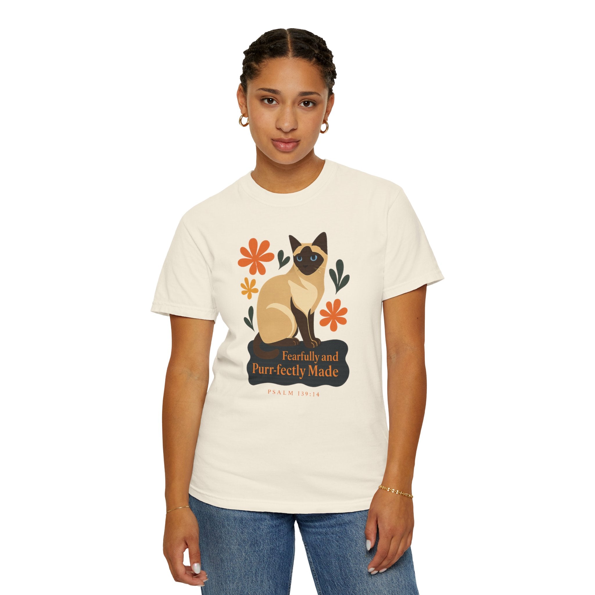 Fearfully and Purr-fectly Made™ Siamese Cat Tee