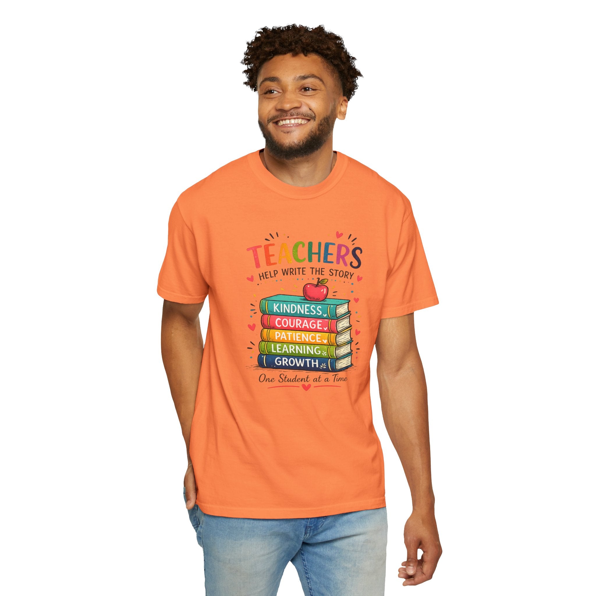 Teachers Help Write the Story Personalized Teacher T-Shirt™ | Custom Name Back | Premium Teacher Gift