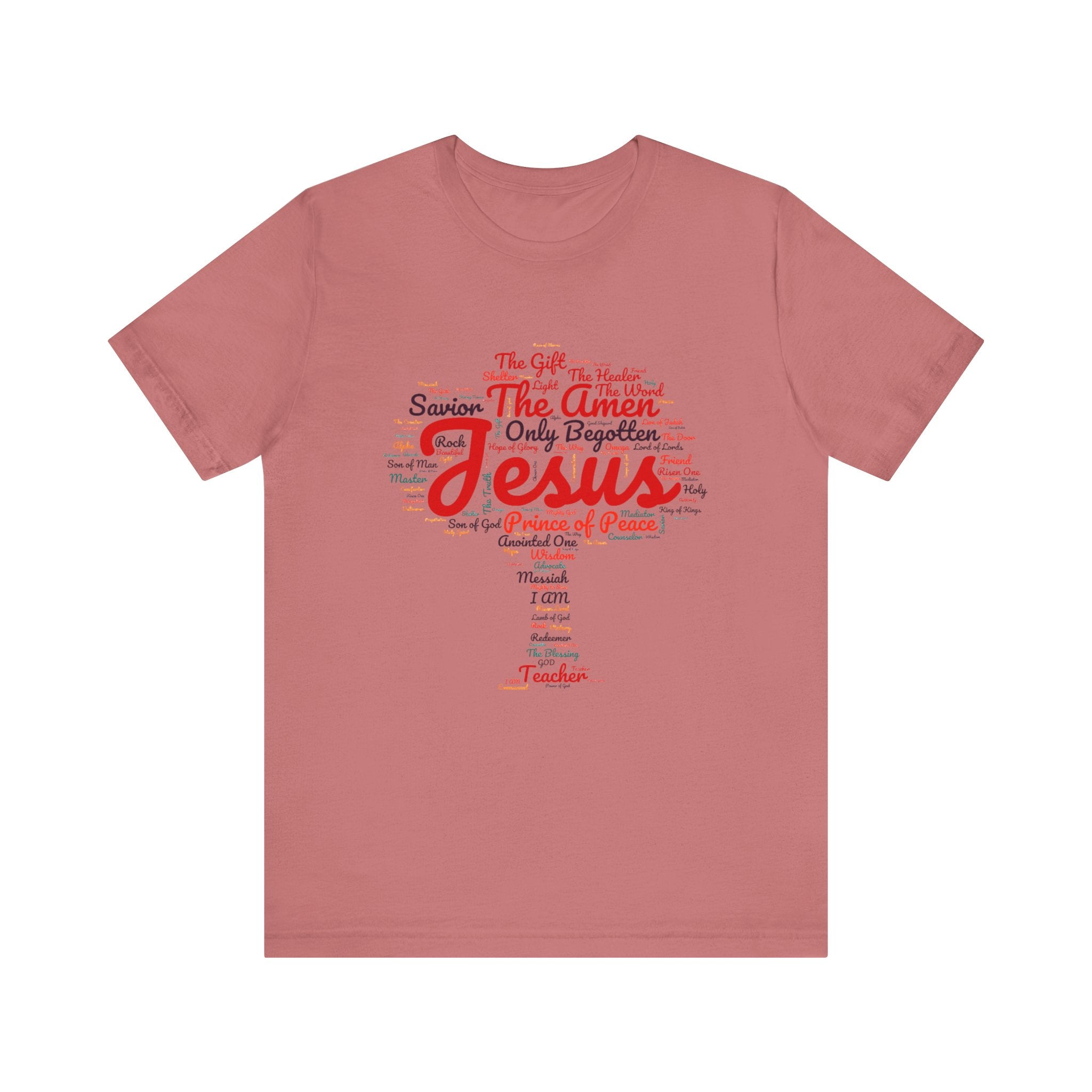 Religious Tee - Names of JESUS Tree Design