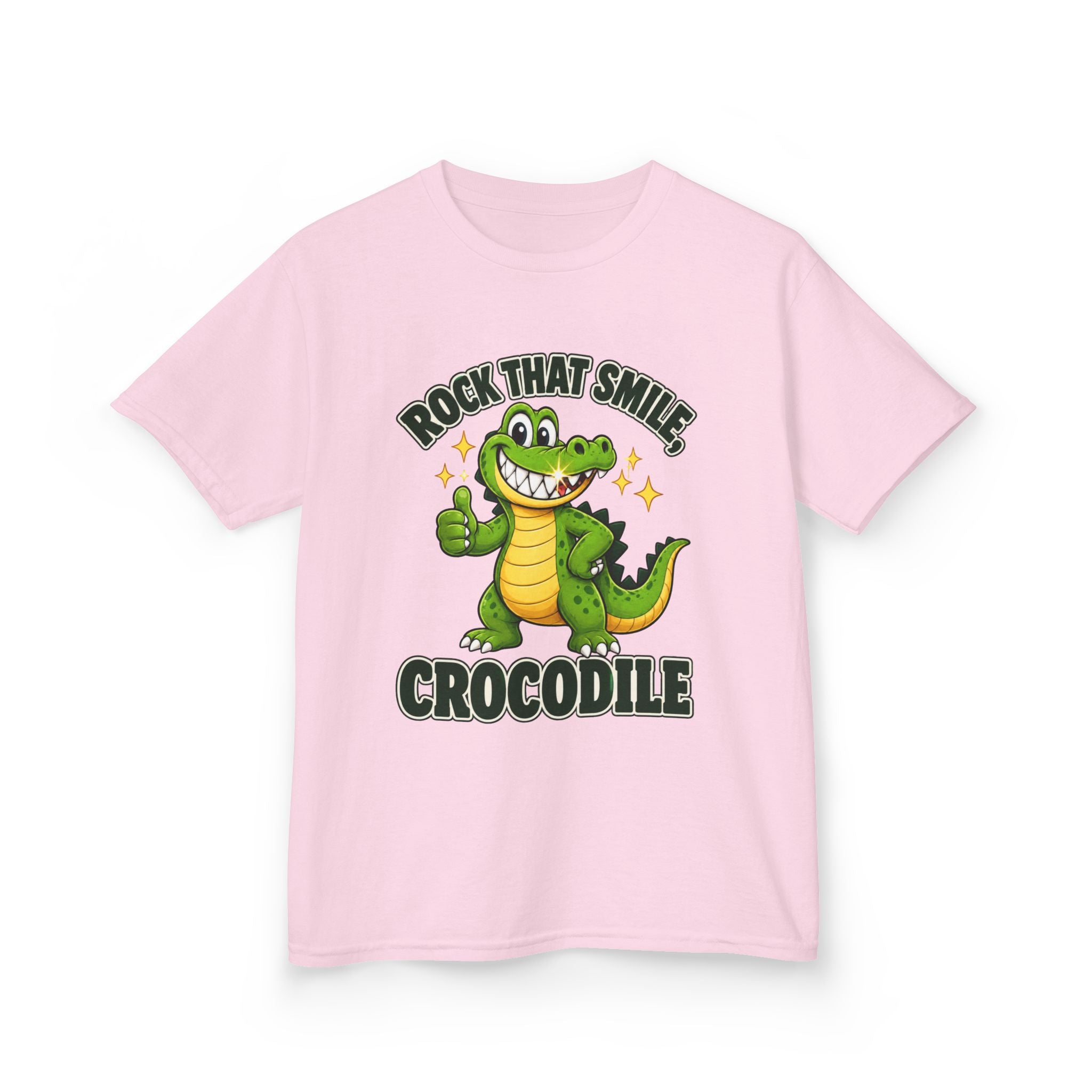 Rock That Smile Crocodile Kids’ Tee – Fun Smiling Crocodile Shirt