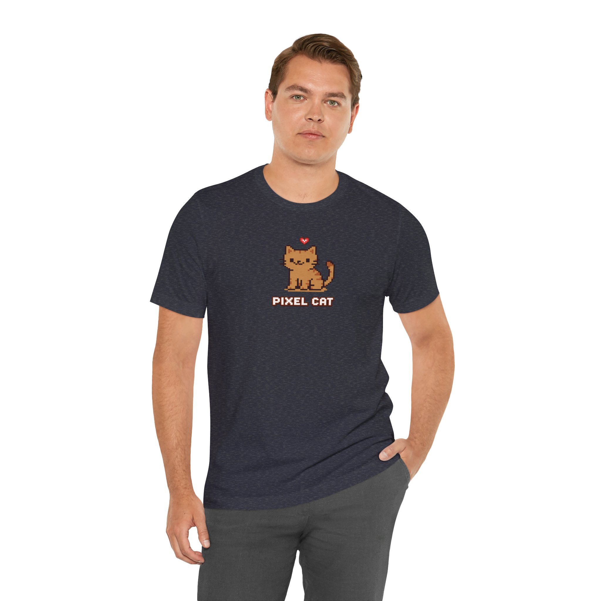 Pixel Cat T‑Shirt — Retro 8‑Bit Kitty Graphic Tee