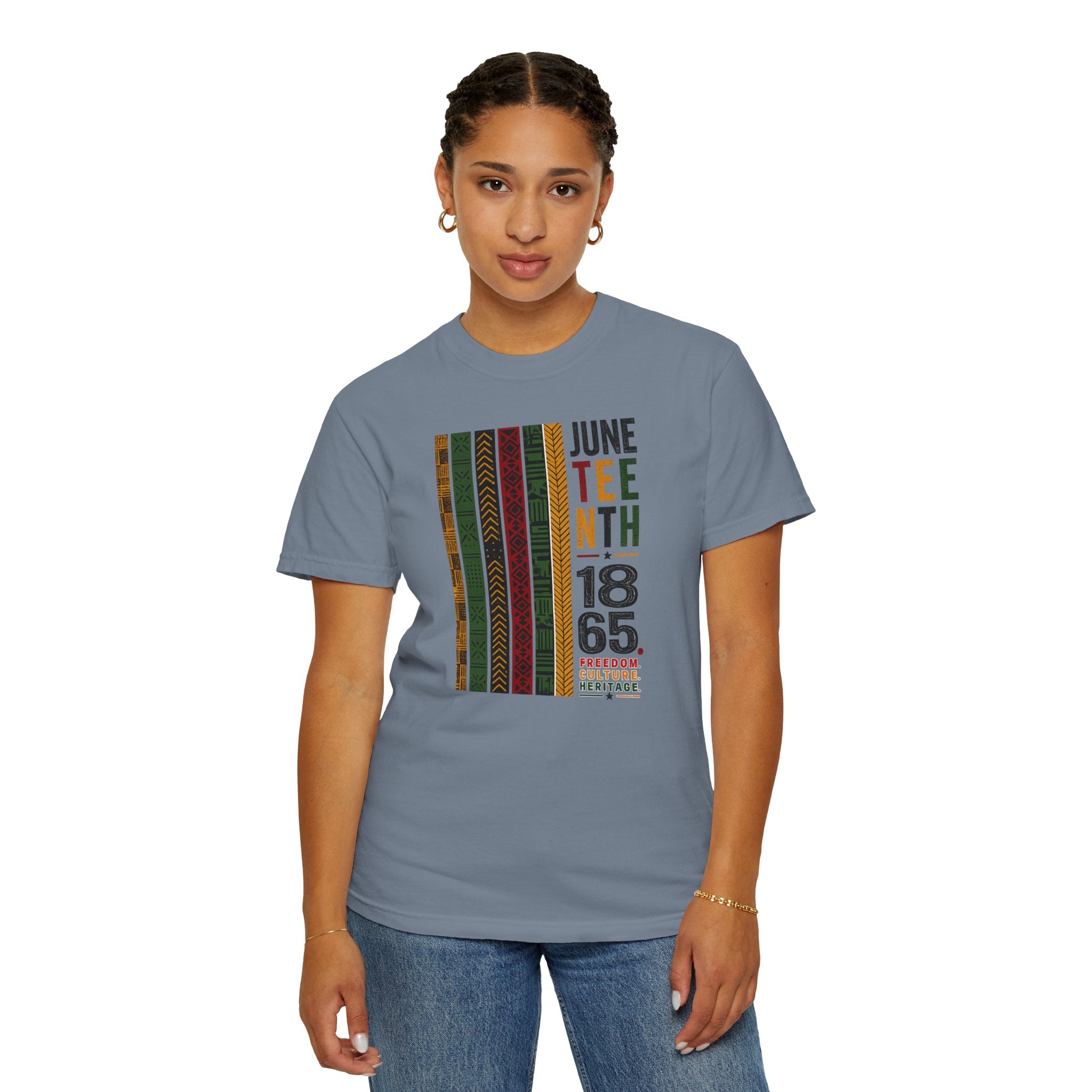 Juneteenth Heritage Stripes Tee