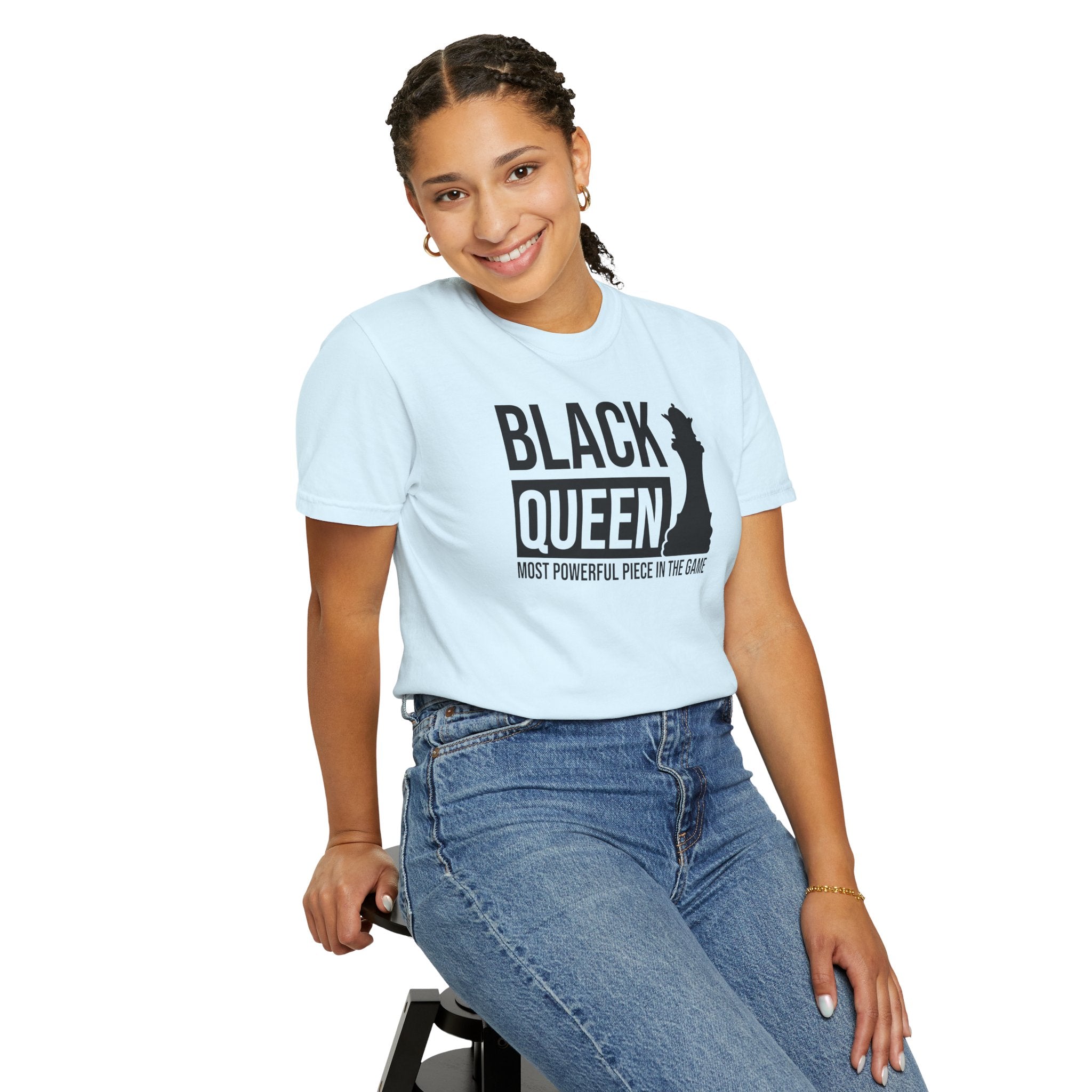 Black Queen T-Shirt — "Most Powerful Piece in the Game" Chess-Inspired Tee