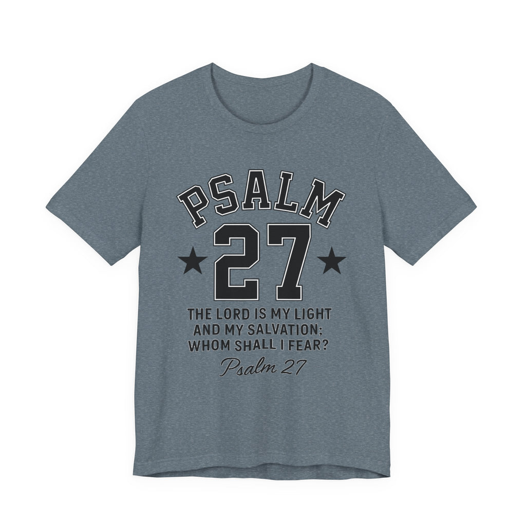 Psalm 27 White Sporty Tee