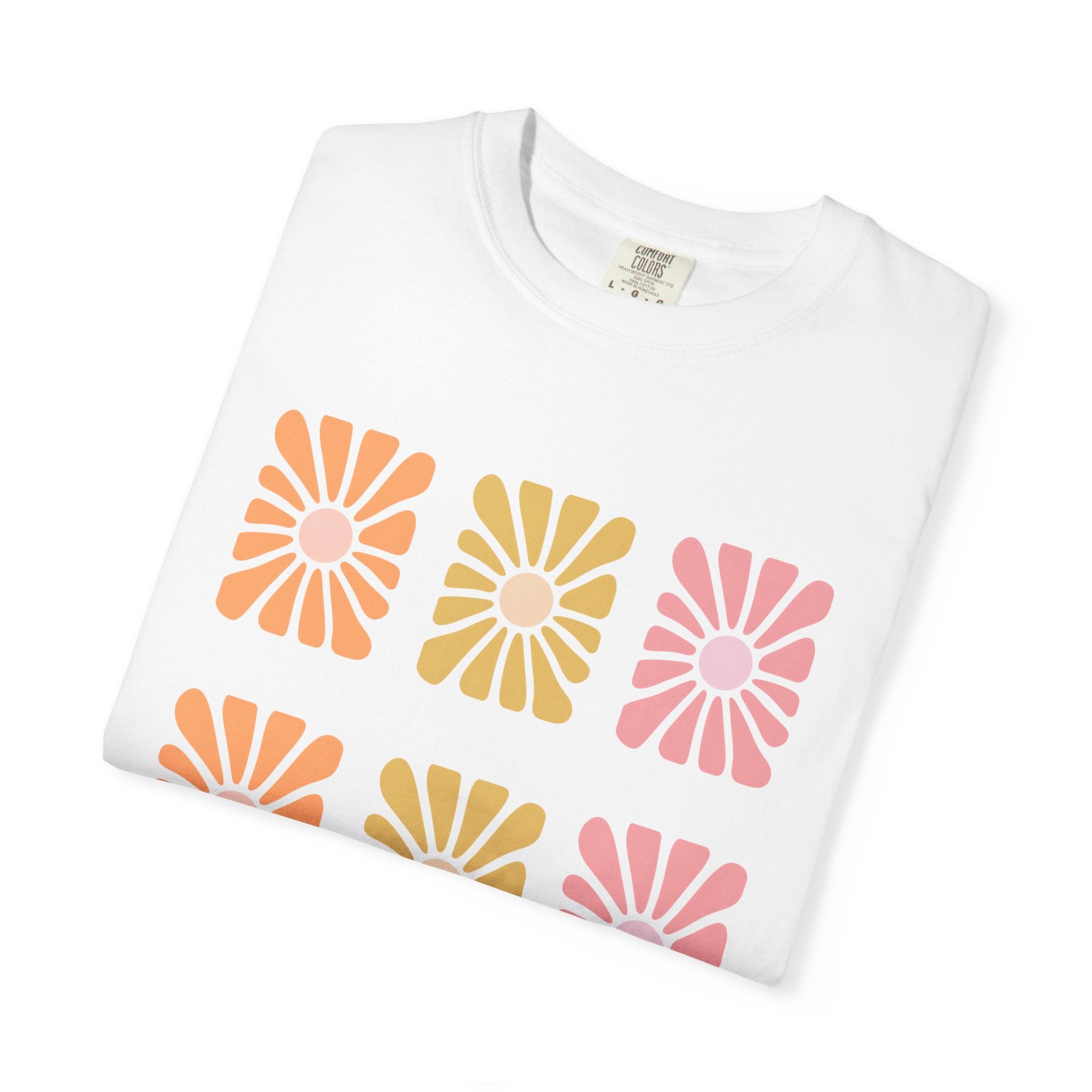 Retro Bloom Grid Tee
