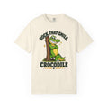 Rock That Smile Crocodile Adult Tee – Fun Graphic Crocodile Shirt