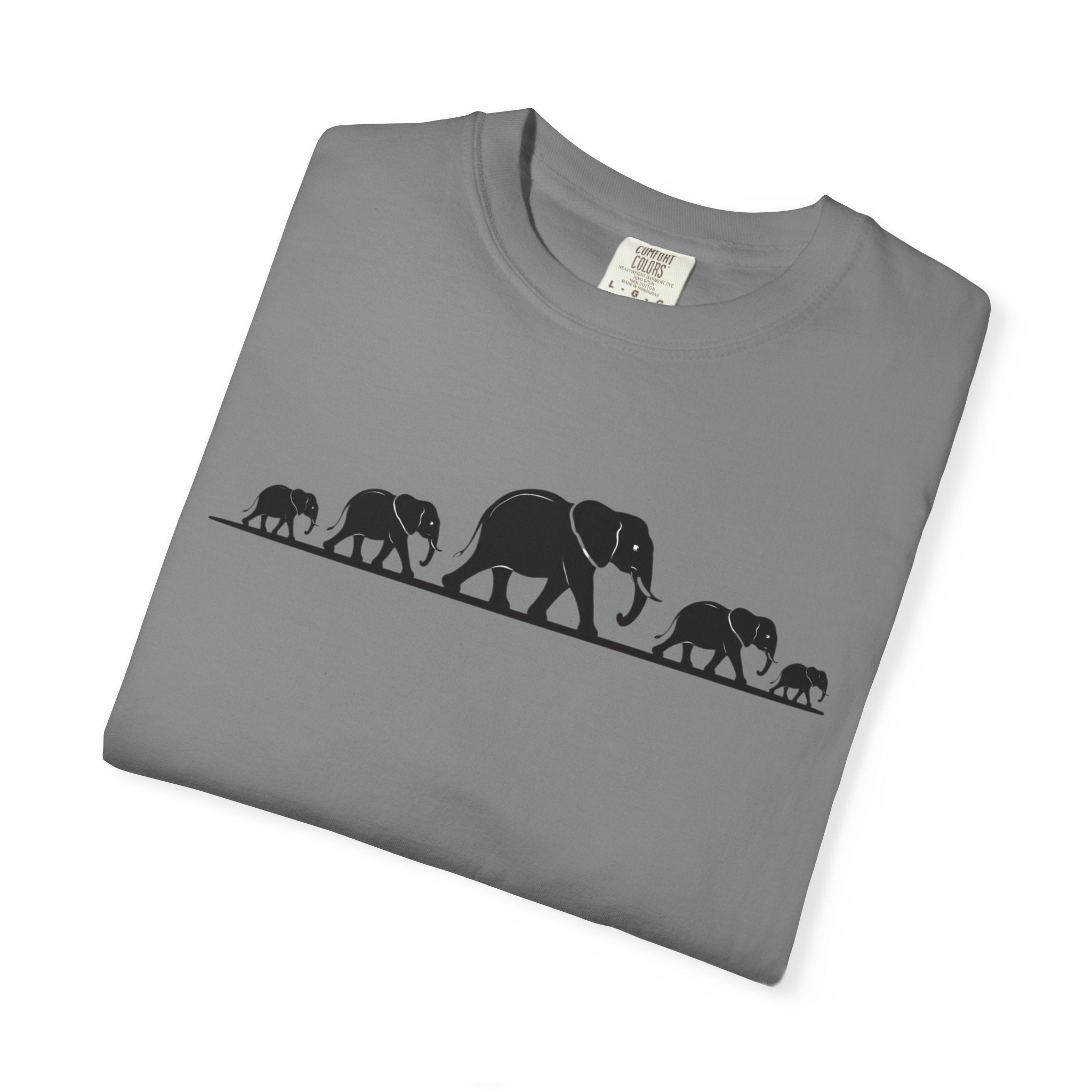 Walking Elephants silhouettes
