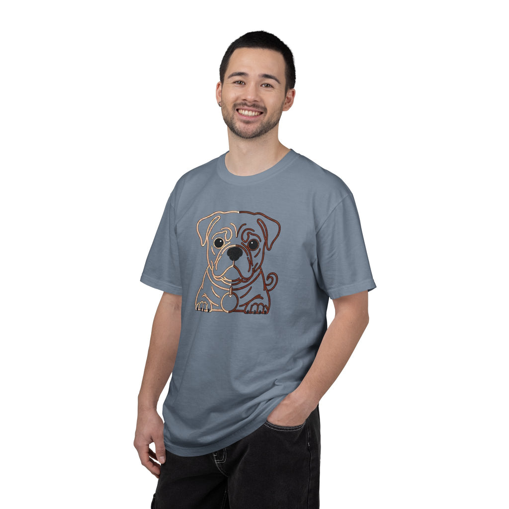 Bulldog Line Art T-Shirt – Cute Minimal Dog Graphic Tee