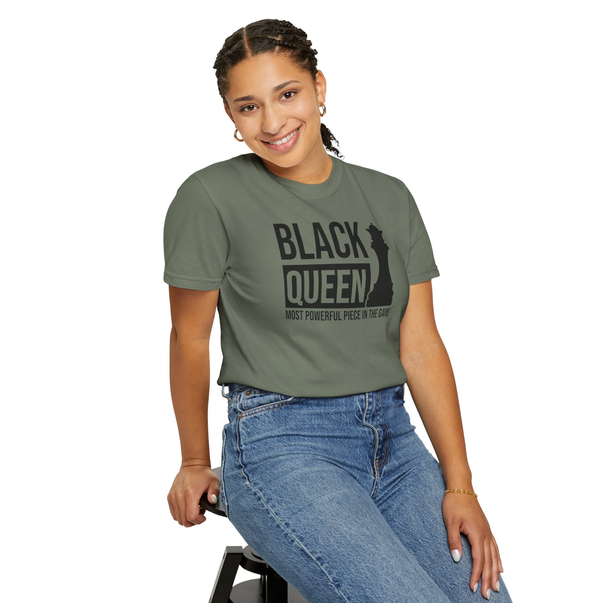 Black Queen T-Shirt — "Most Powerful Piece in the Game" Chess-Inspired Tee