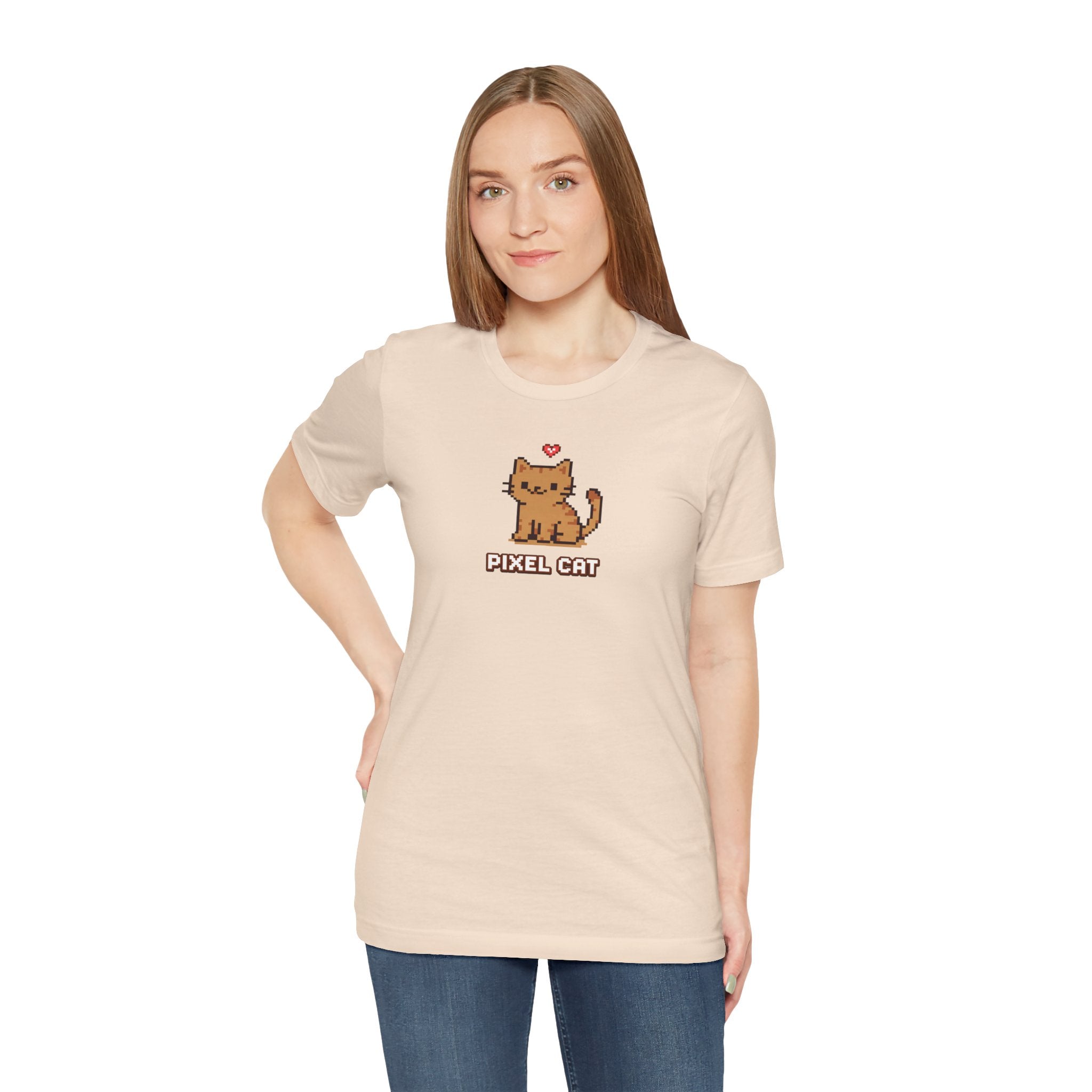 Pixel Cat T‑Shirt — Retro 8‑Bit Kitty Graphic Tee