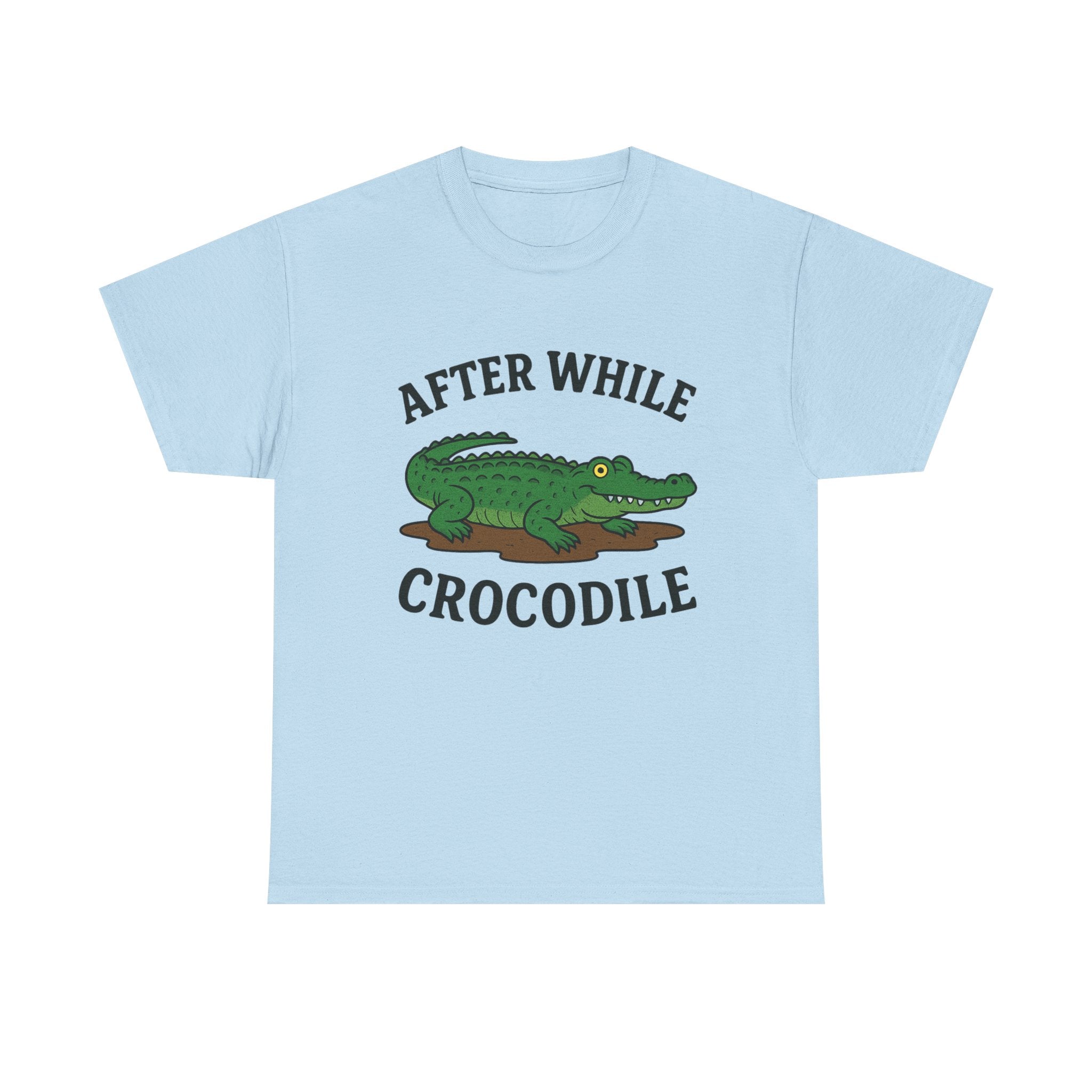 Crocodile Unisex Tee - After while, crocodile - Cute Minimalist Design