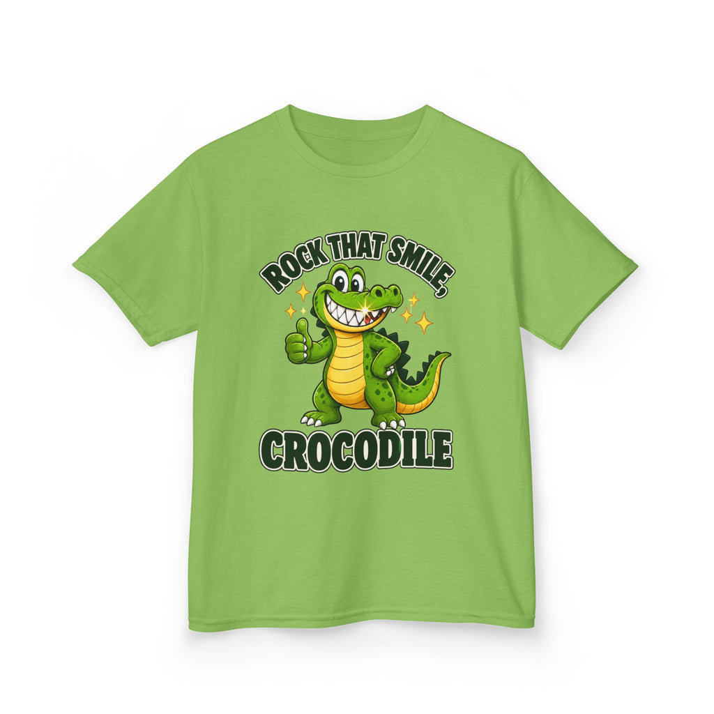 Rock That Smile Crocodile Kids’ Tee – Fun Smiling Crocodile Shirt