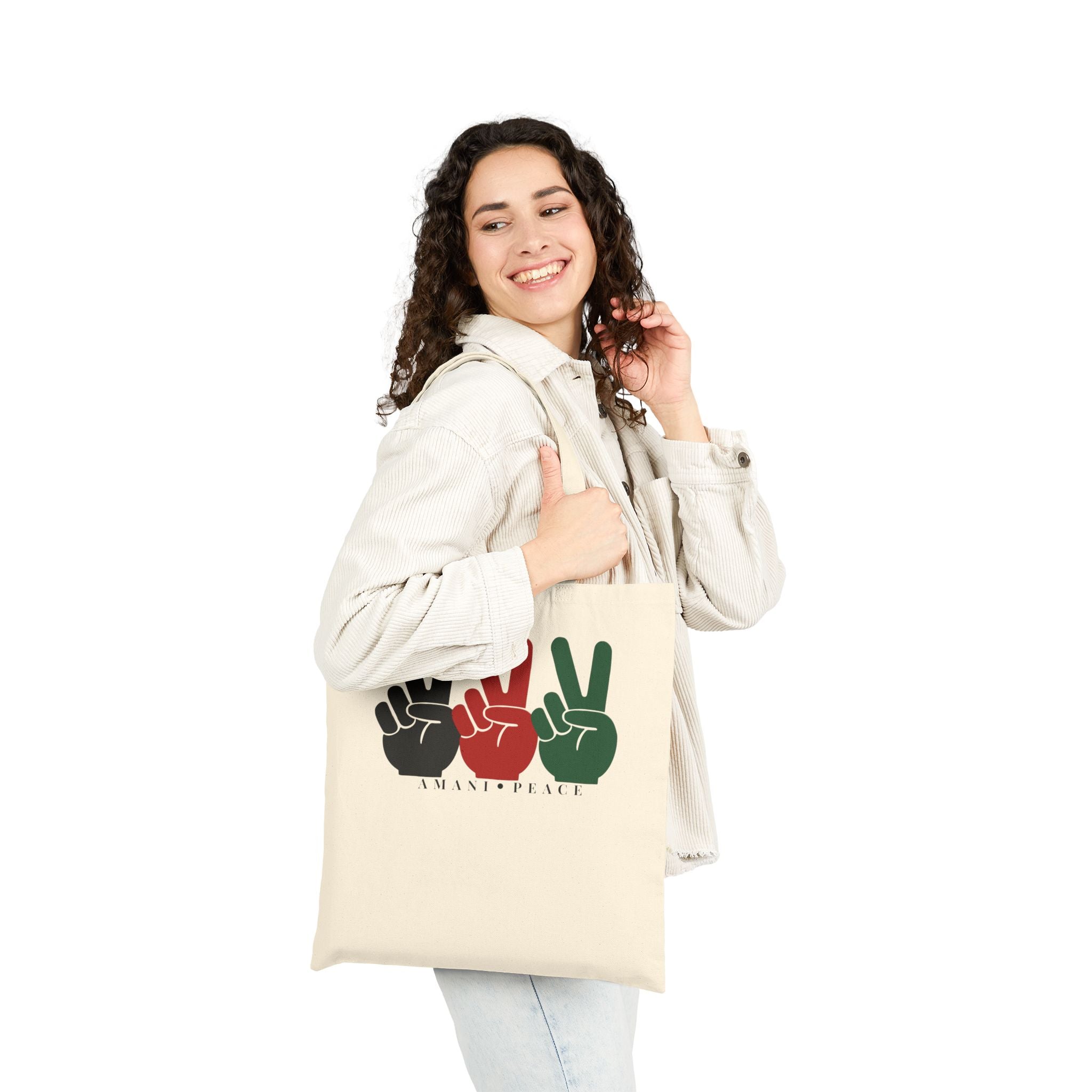 Amani • Peace Tote Bag – Unity in Motion