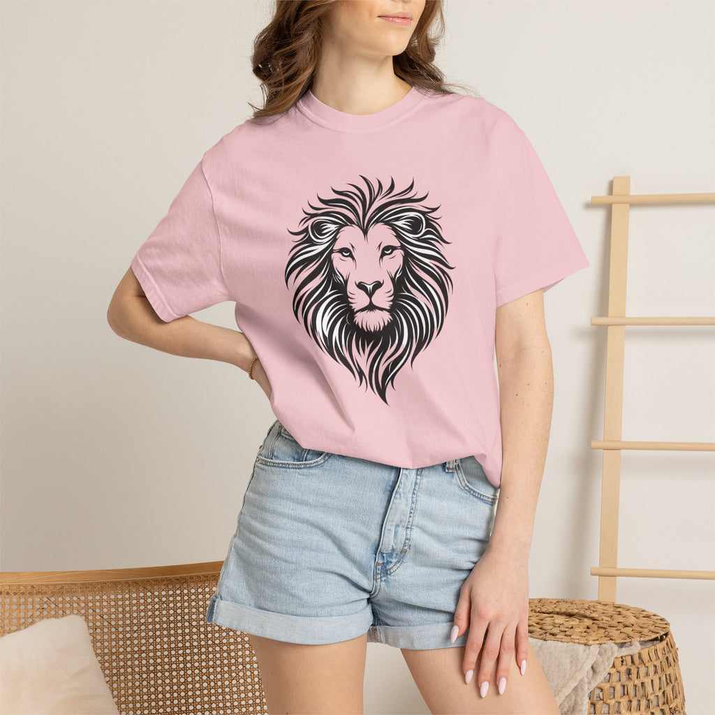 Lion Head Graphic T-Shirt — Bold Tribal Mane Tee for Men & Women