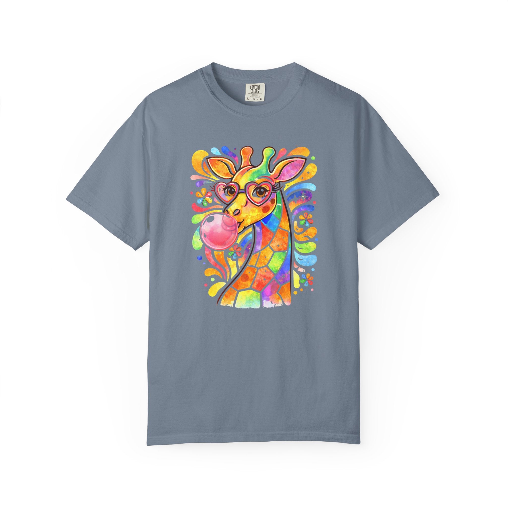 Colorful Bubblegum Giraffe T-Shirt