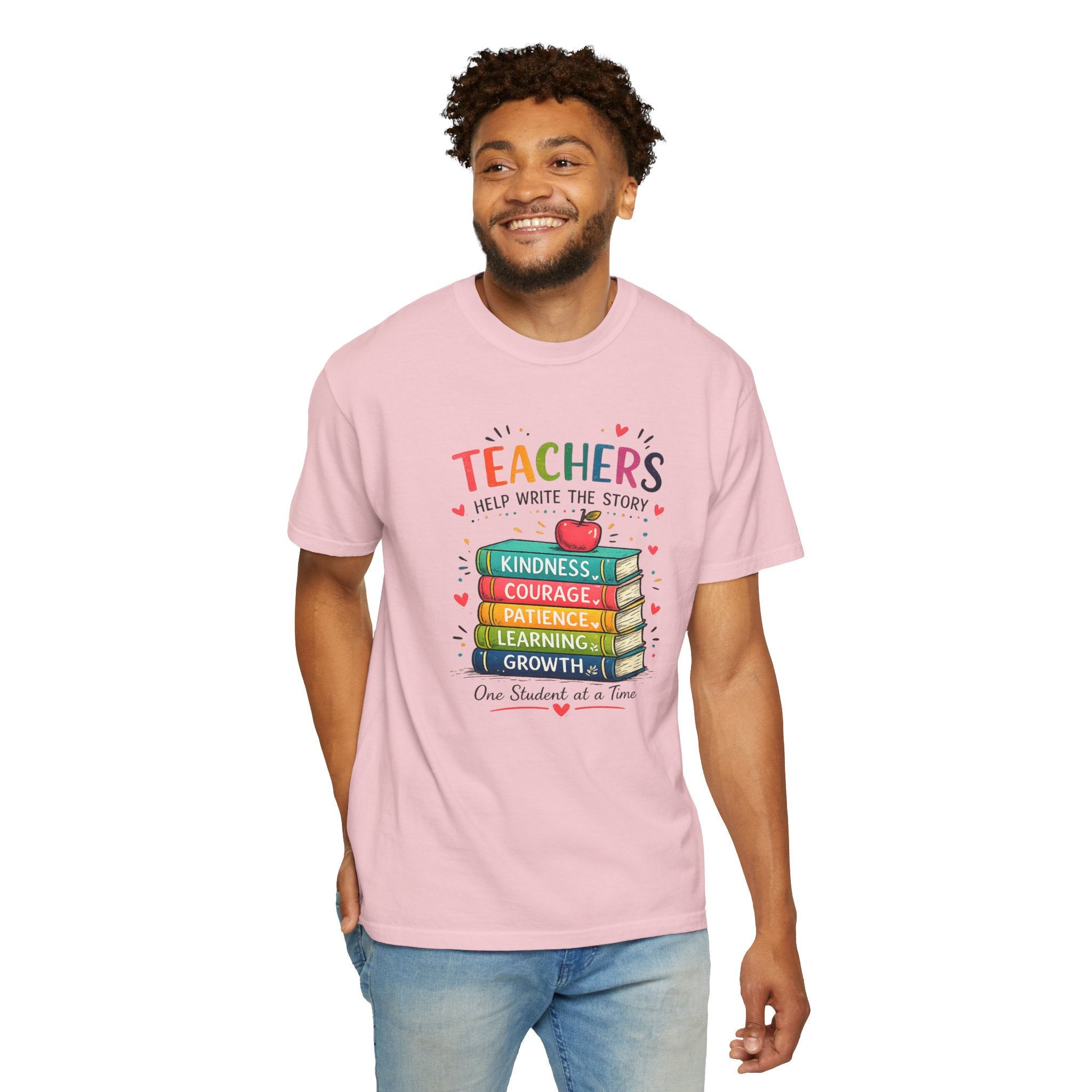 Teachers Help Write the Story Personalized Teacher T-Shirt™ | Custom Name Back | Premium Teacher Gift