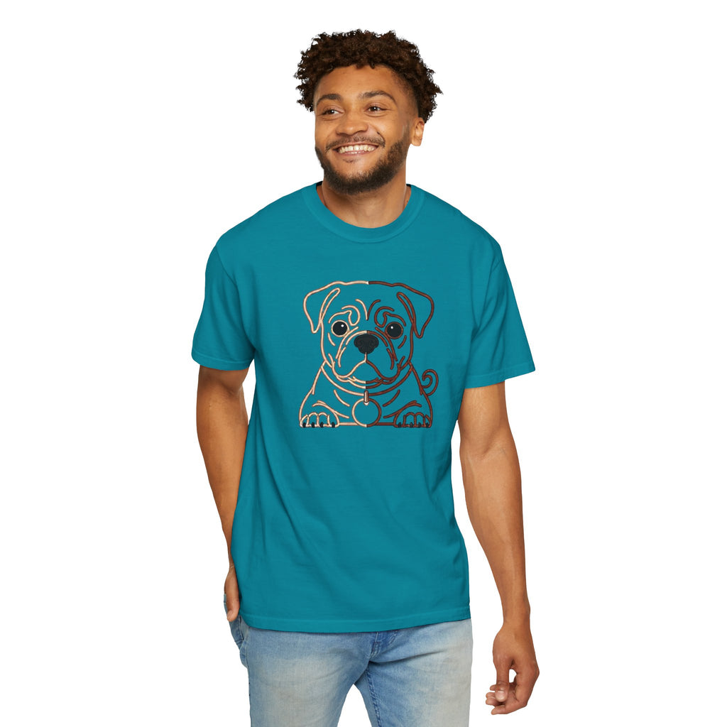 Bulldog Line Art T-Shirt – Cute Minimal Dog Graphic Tee
