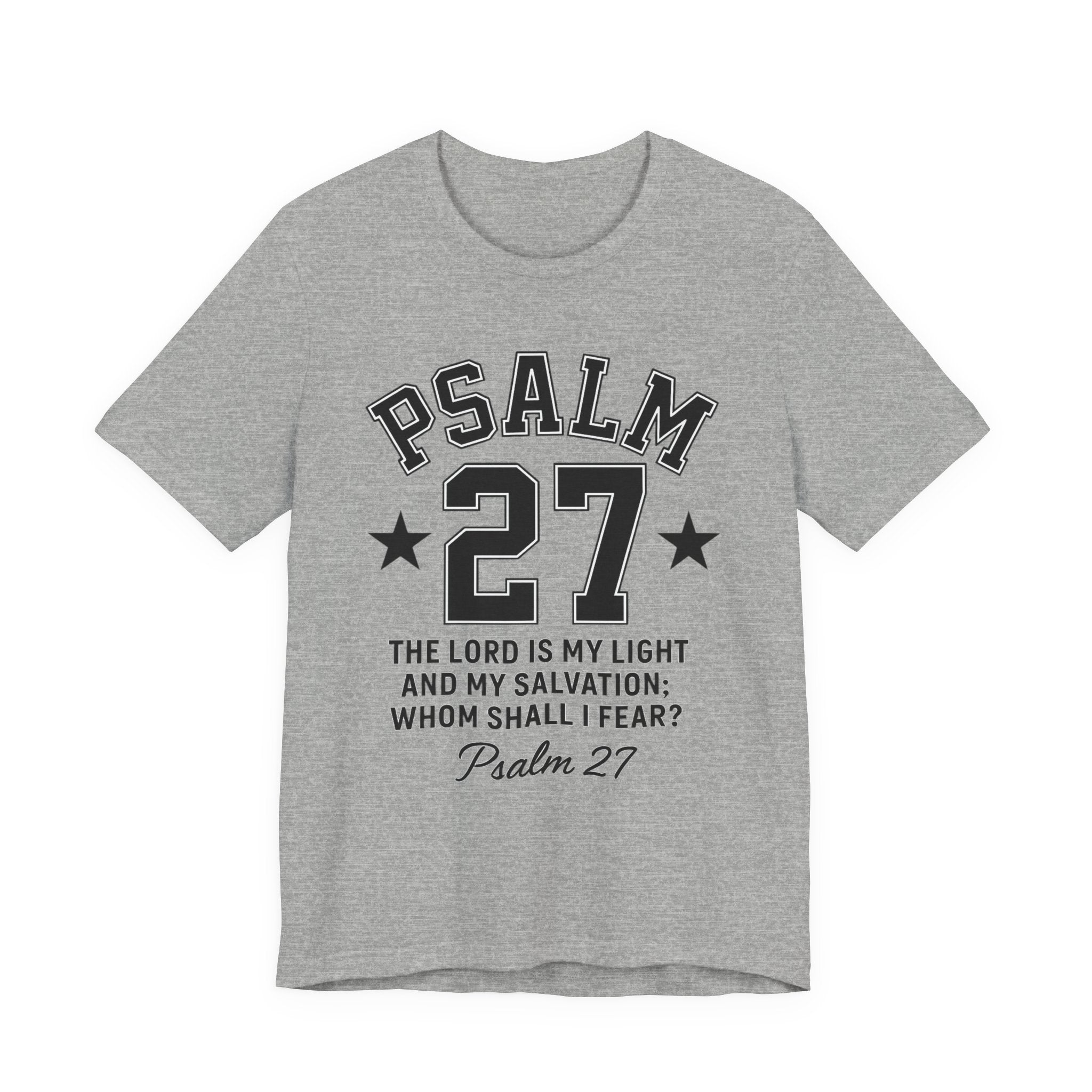 Psalm 27 White Sporty Tee