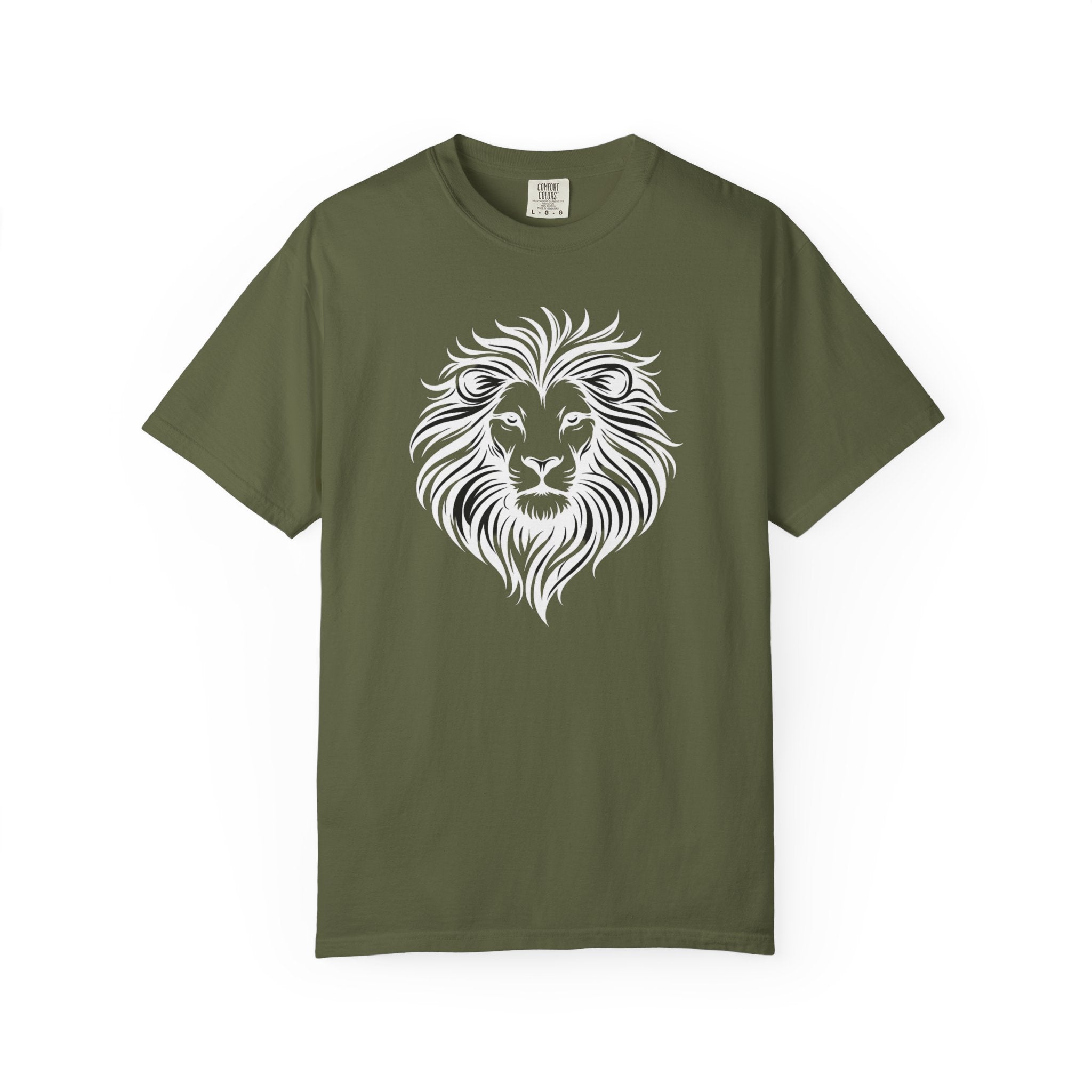 Lion Face Tee— Bold Tribal Mane Design
