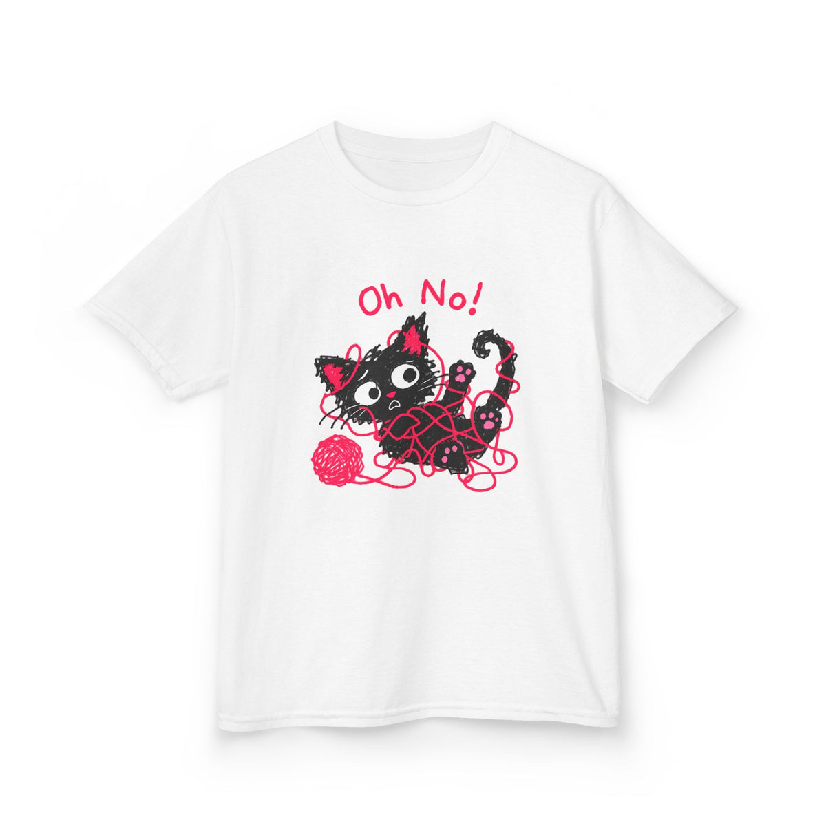 Oh No! Tangled Kitten™ | Kids Graphic Tee