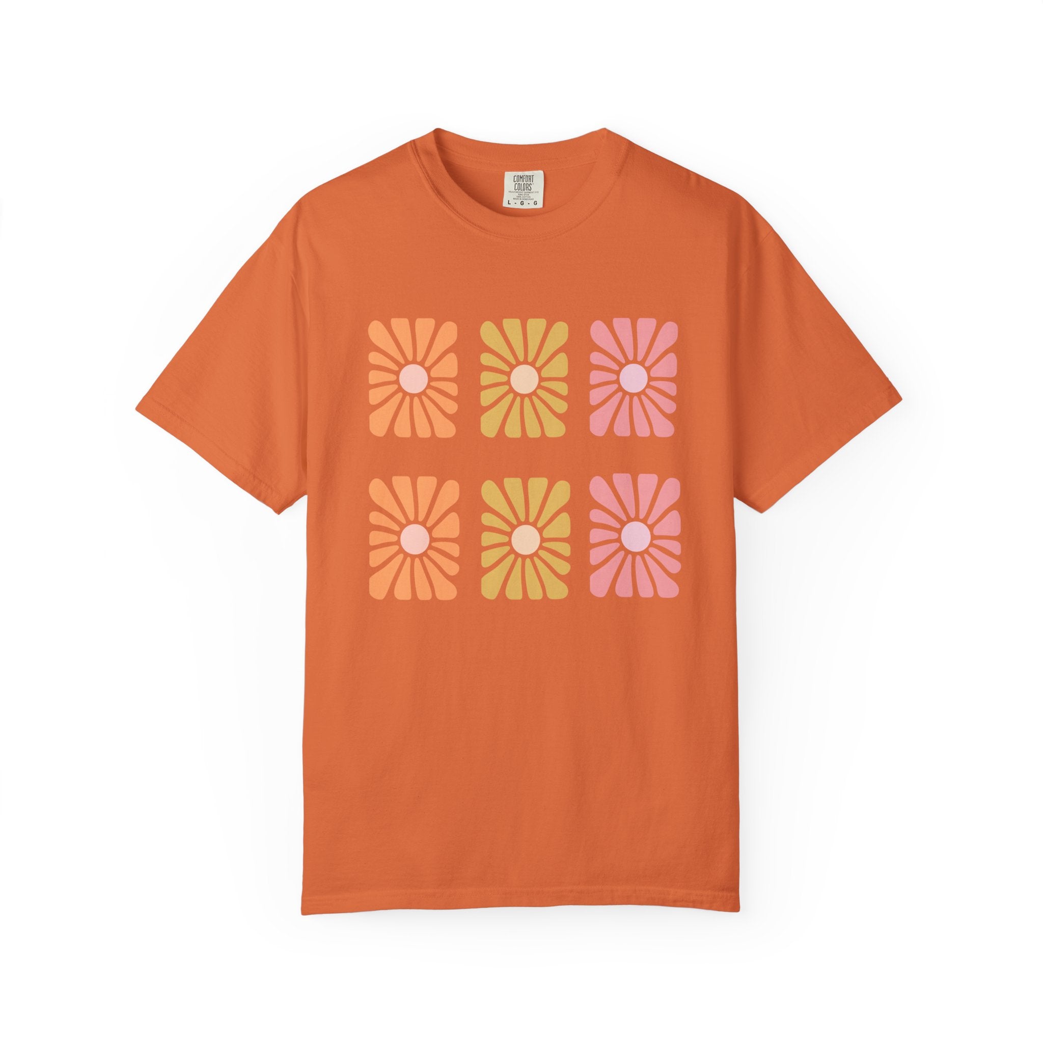 Retro Bloom Grid Tee