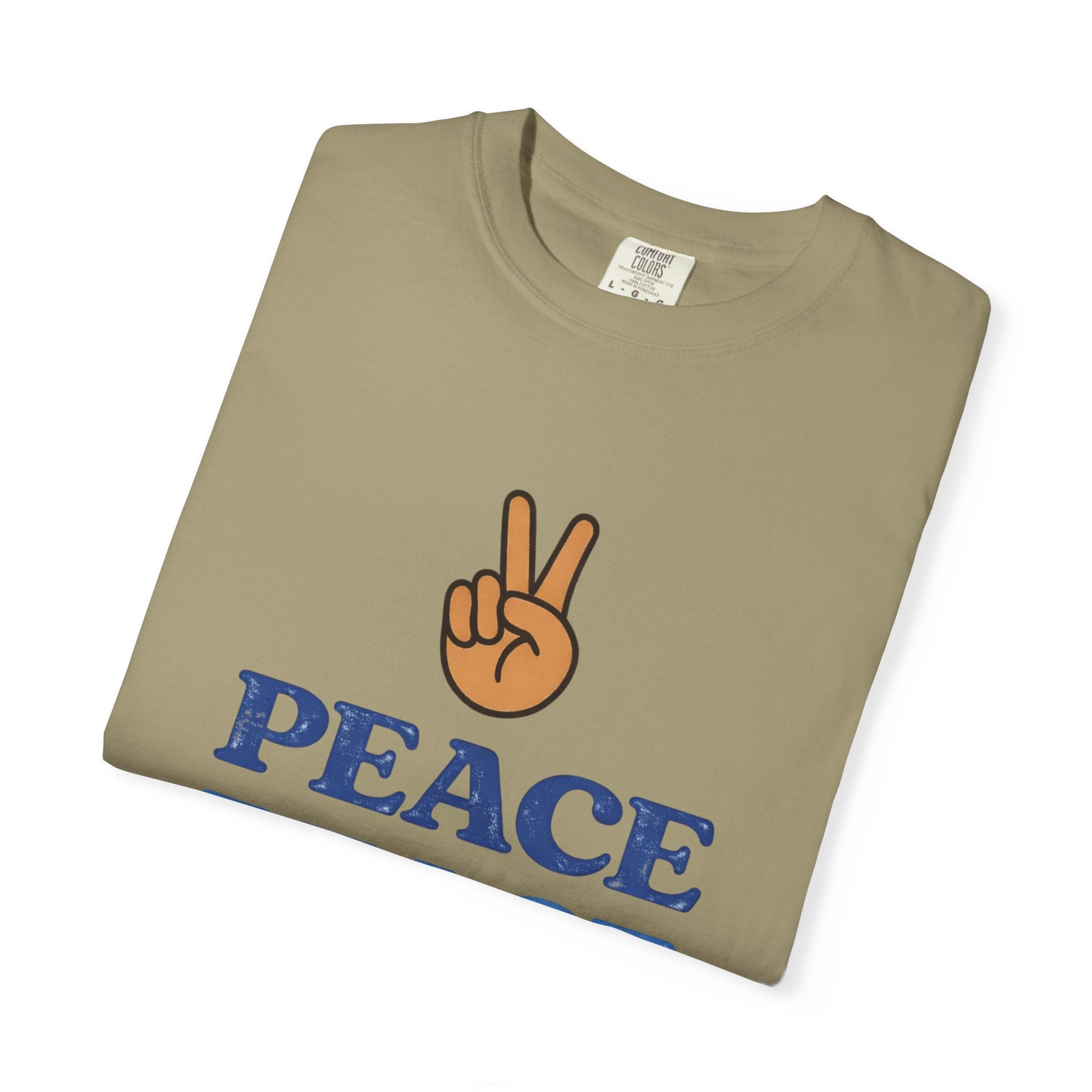 Peace Peace Peace T-Shirt — Retro Peace Sign Graphic Tee
