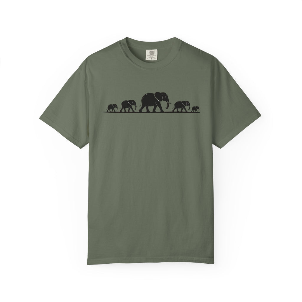 Walking Elephants silhouettes