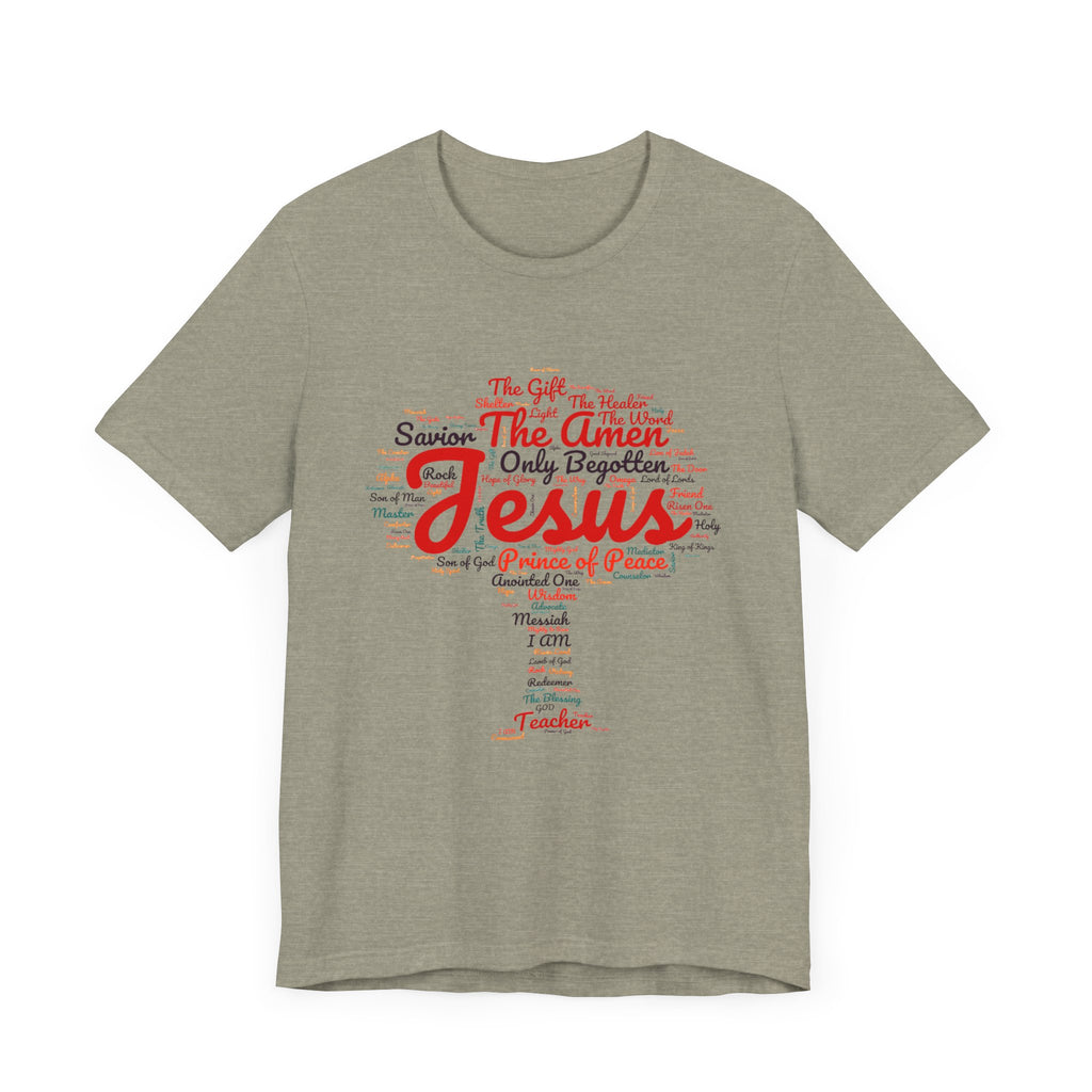 Religious Tee - Names of JESUS Tree Design