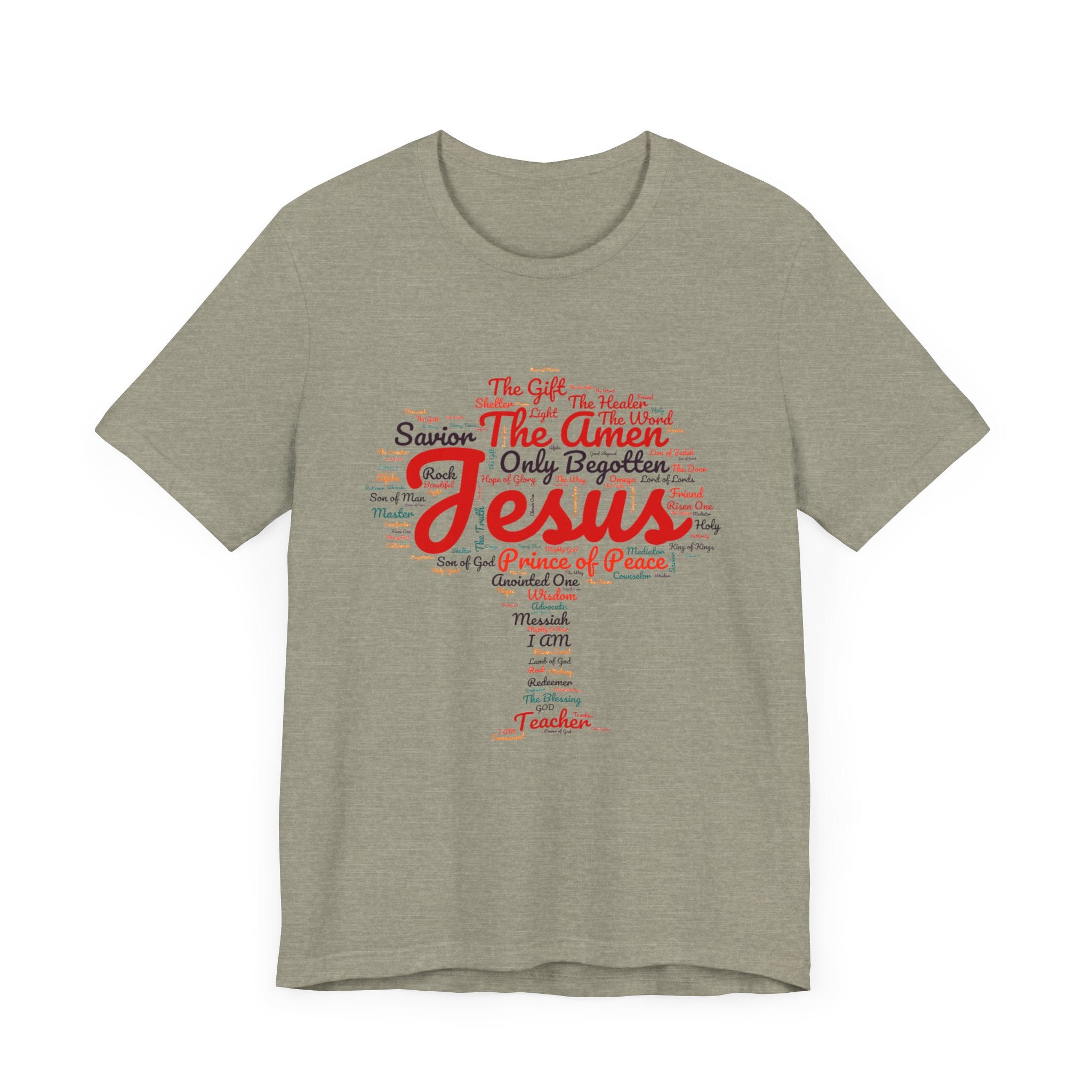 Religious Tee - Names of JESUS Tree Design
