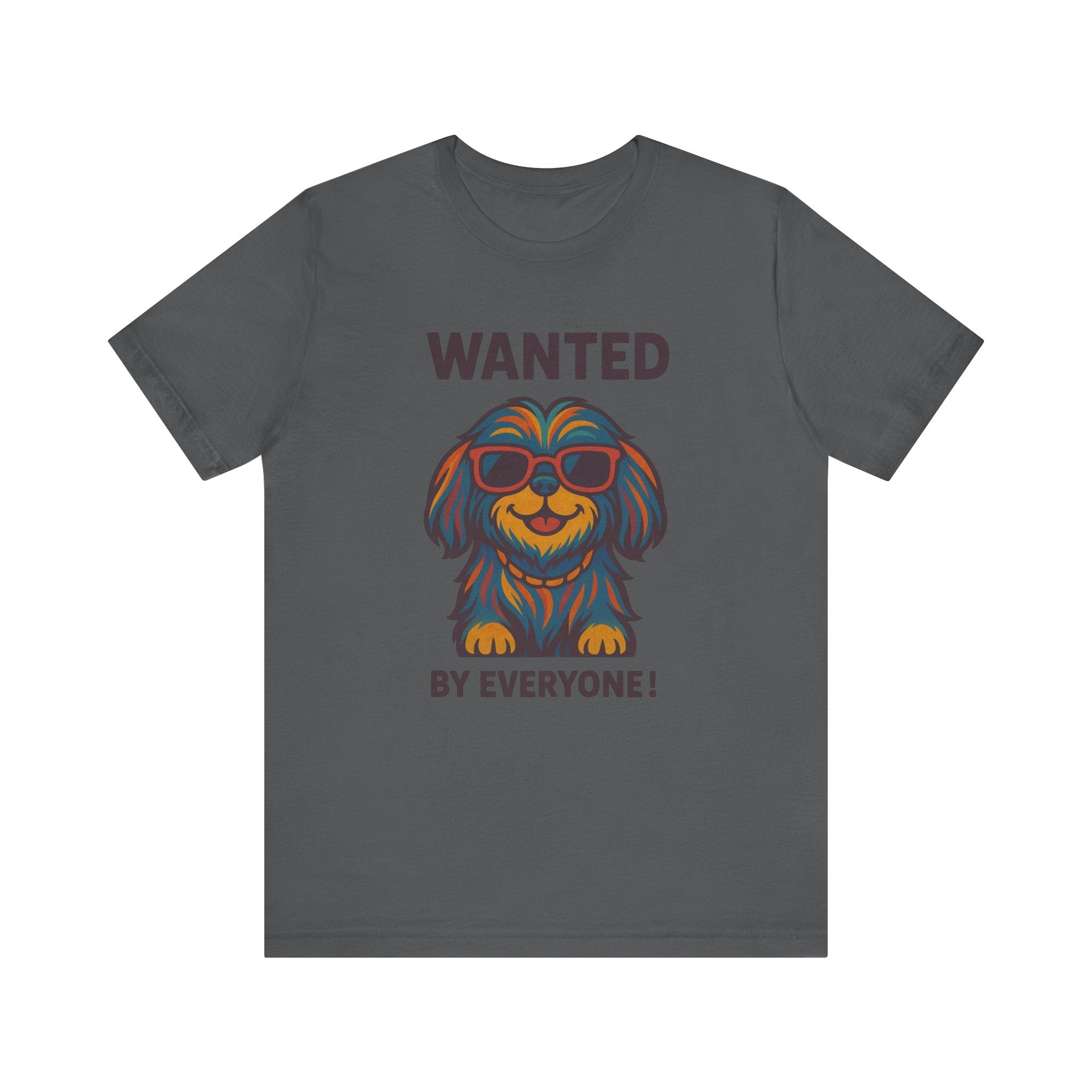 Shitzu with Multicolored Fur and Sunglasses Tee